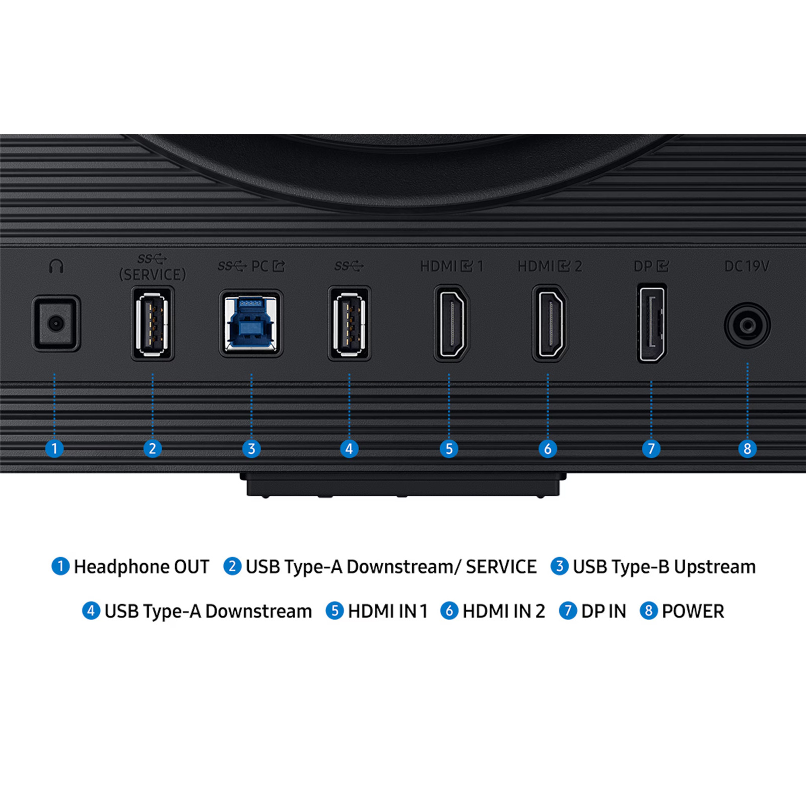 Samsung Odyssey G7 G70F 27" UHD 4K 180Hz Gaming Monitor -  3840x2160 - IPS - 1ms - DisplayPort 1.4 - 2x HDMI 2.1 - USB Hub - AC WiFi - BT 5.2 - HDR400 - G-Sync Compatible - Height / Pivot / Swivel / Tilt Adjustable - 100x100 VESA