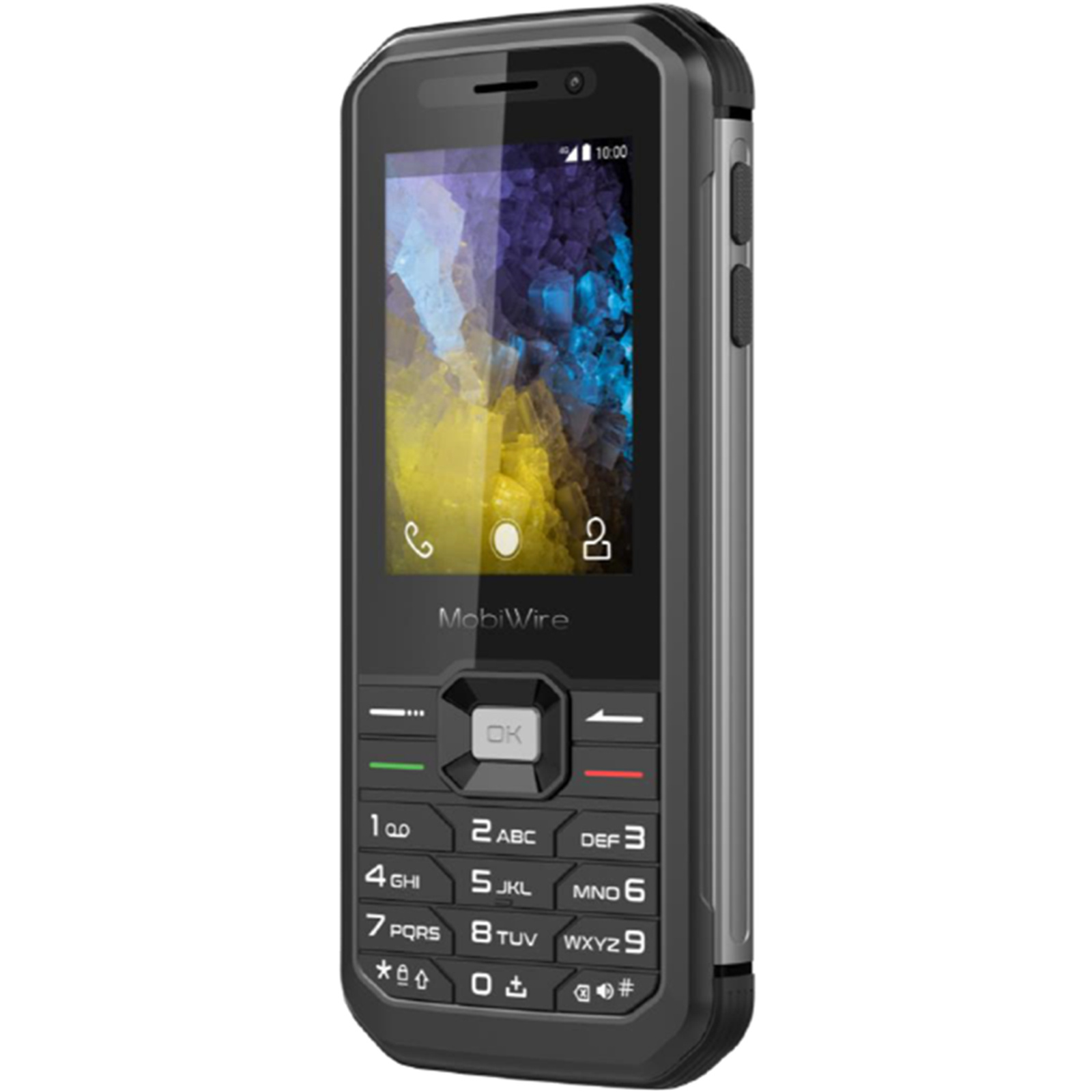 Buy the Mobiwire Ogima IP68 Rugged 4G Feature Phone 4GB Black