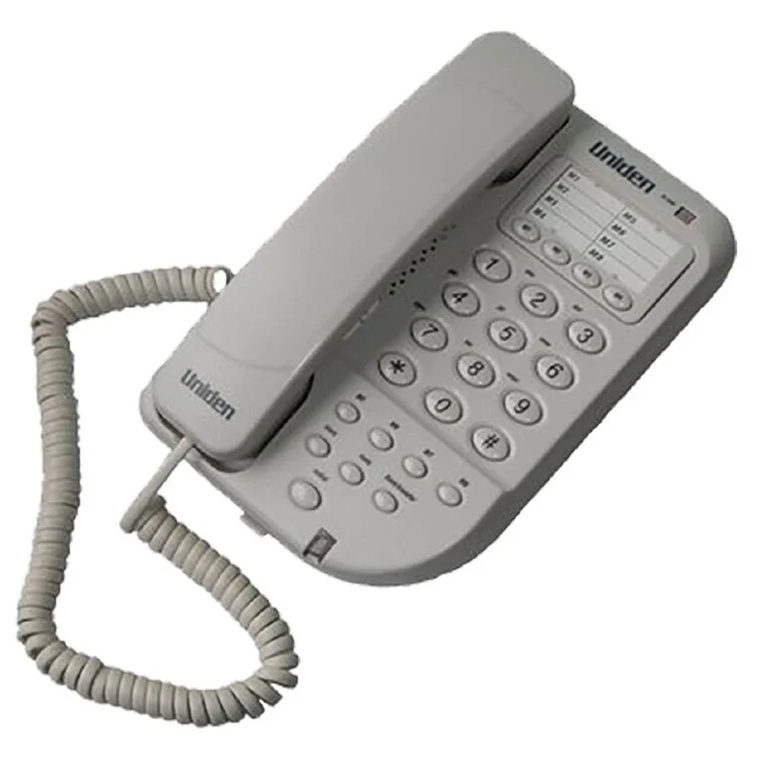 Buy the Uniden FP098 Ivory Corded Desk Phone ( FP098 ) online PBTech.co.nz