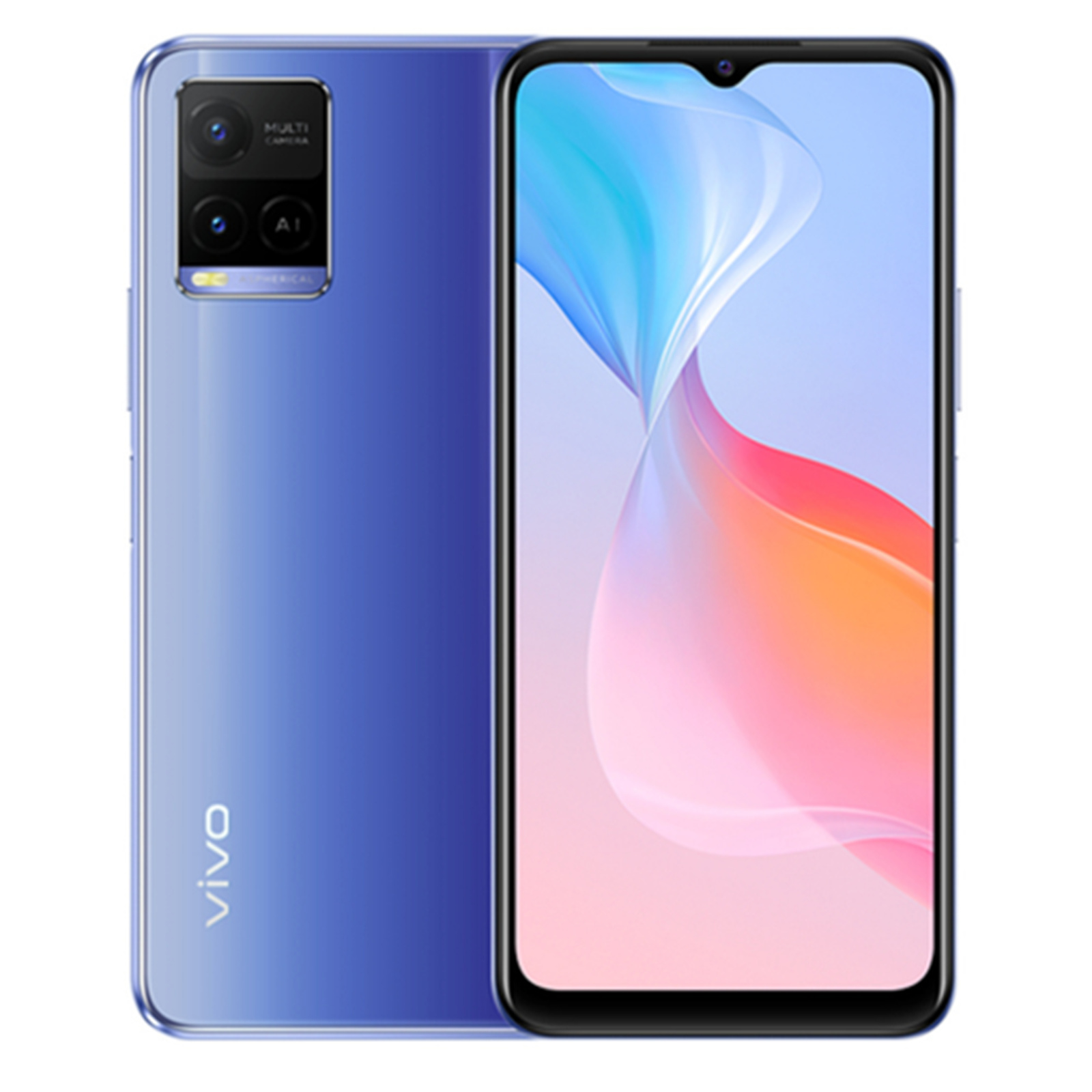 Buy the Vivo Y21 Dual SIM Smartphone - 4GB+64GB - Metallic Blue 13MP AI ...