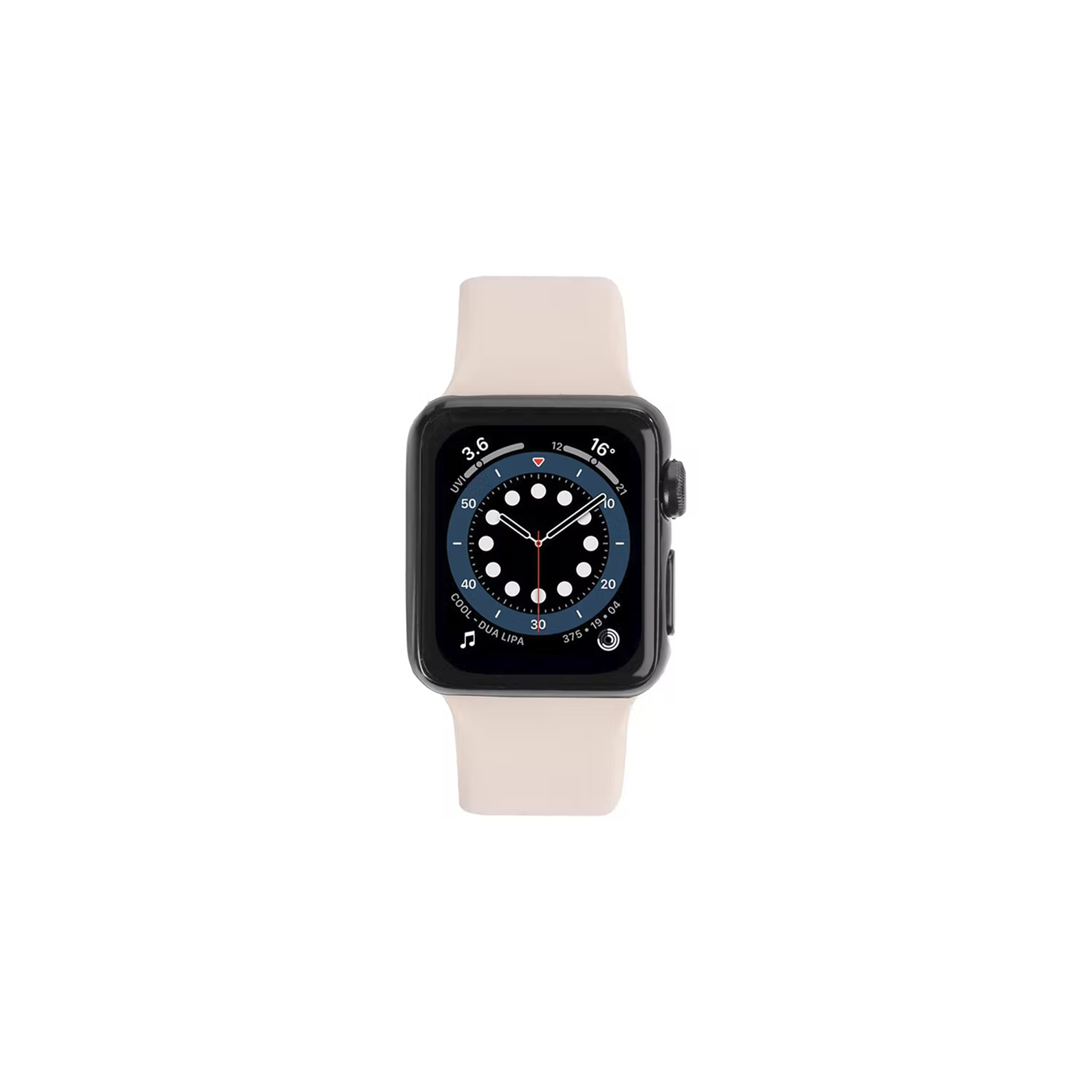 3SIXT 3S-2156 Silicone Band Apple Watch 3/4/5/SE/6 38/40mm - Lt Pink