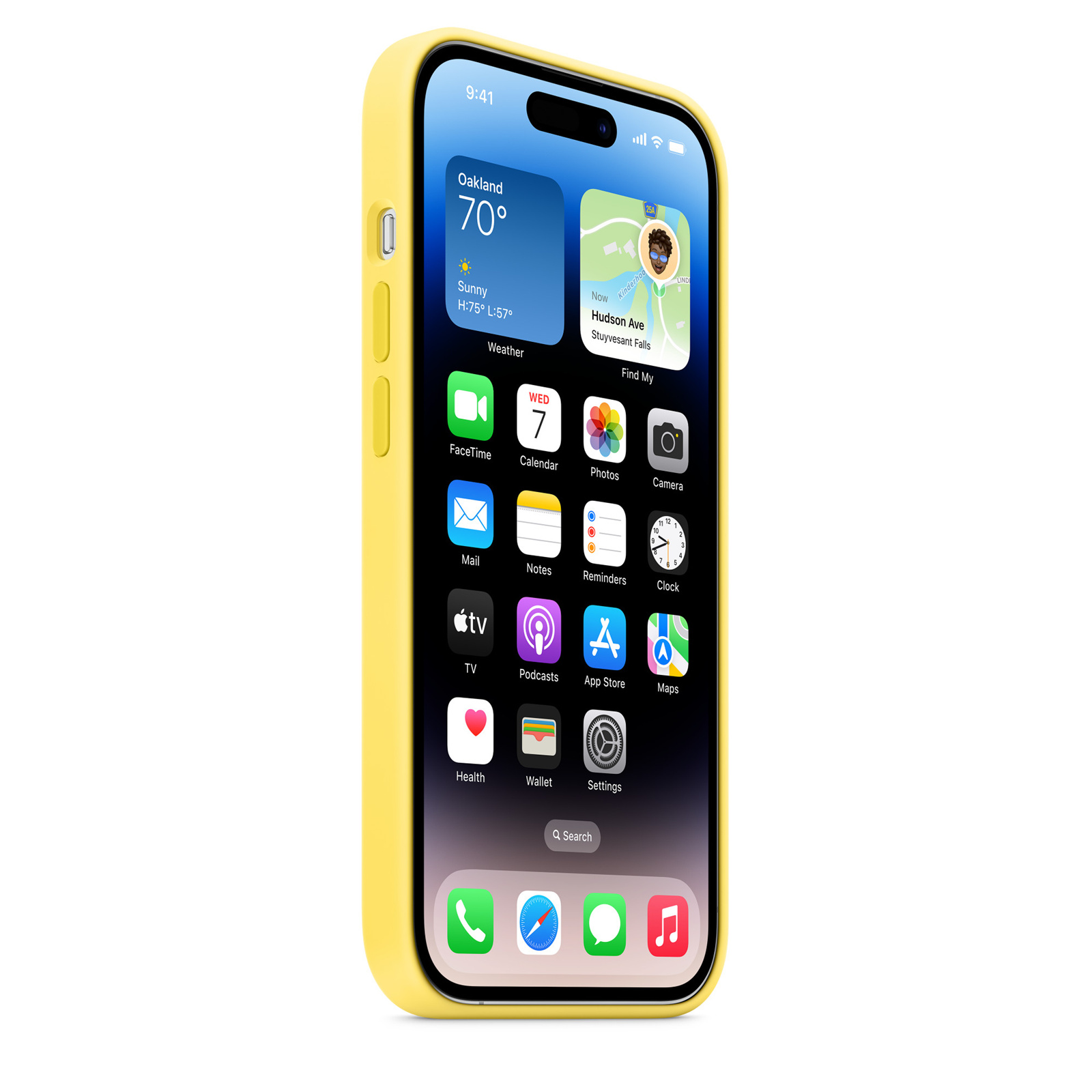 Buy the Apple iPhone 14 Pro Silicone Case with MagSafe Canary Yellow
