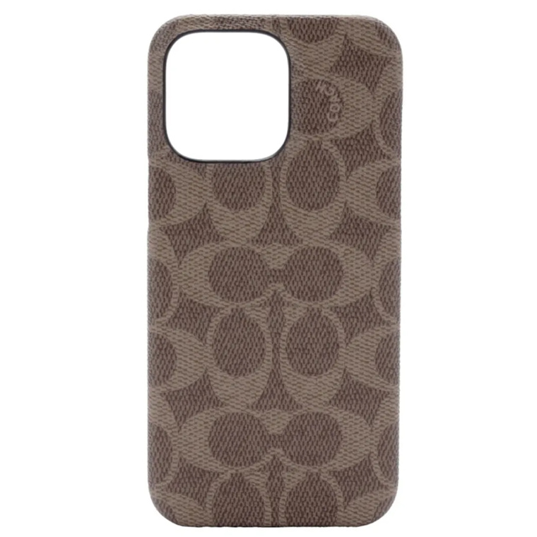 Buy the COACH iPhone 14 Pro Max (6.7) Slim Wrap Case Signature C Tan Slim... ( CIPH124