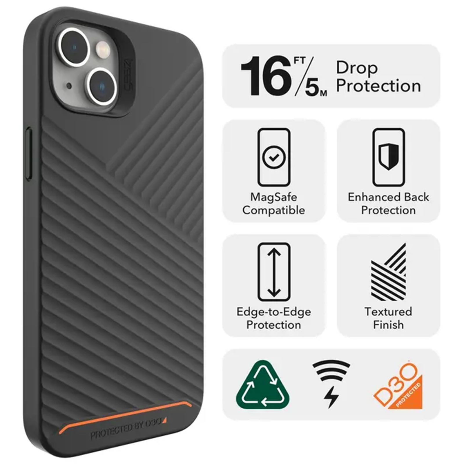 Buy the Gear4 iPhone 14 Plus (6.7") Denali Snap Case Black, Ultimate