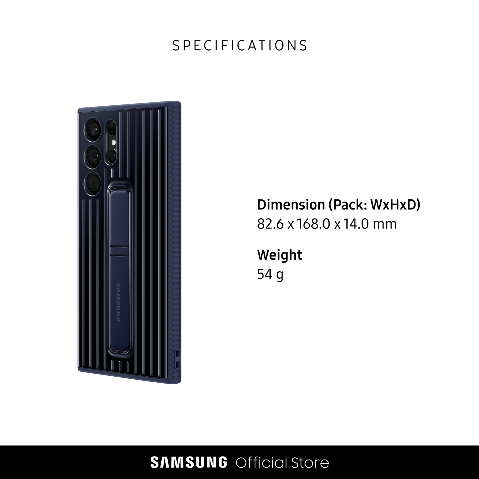 Buy the Samsung Galaxy S22 Ultra 5G Protective Standing Cover Navy