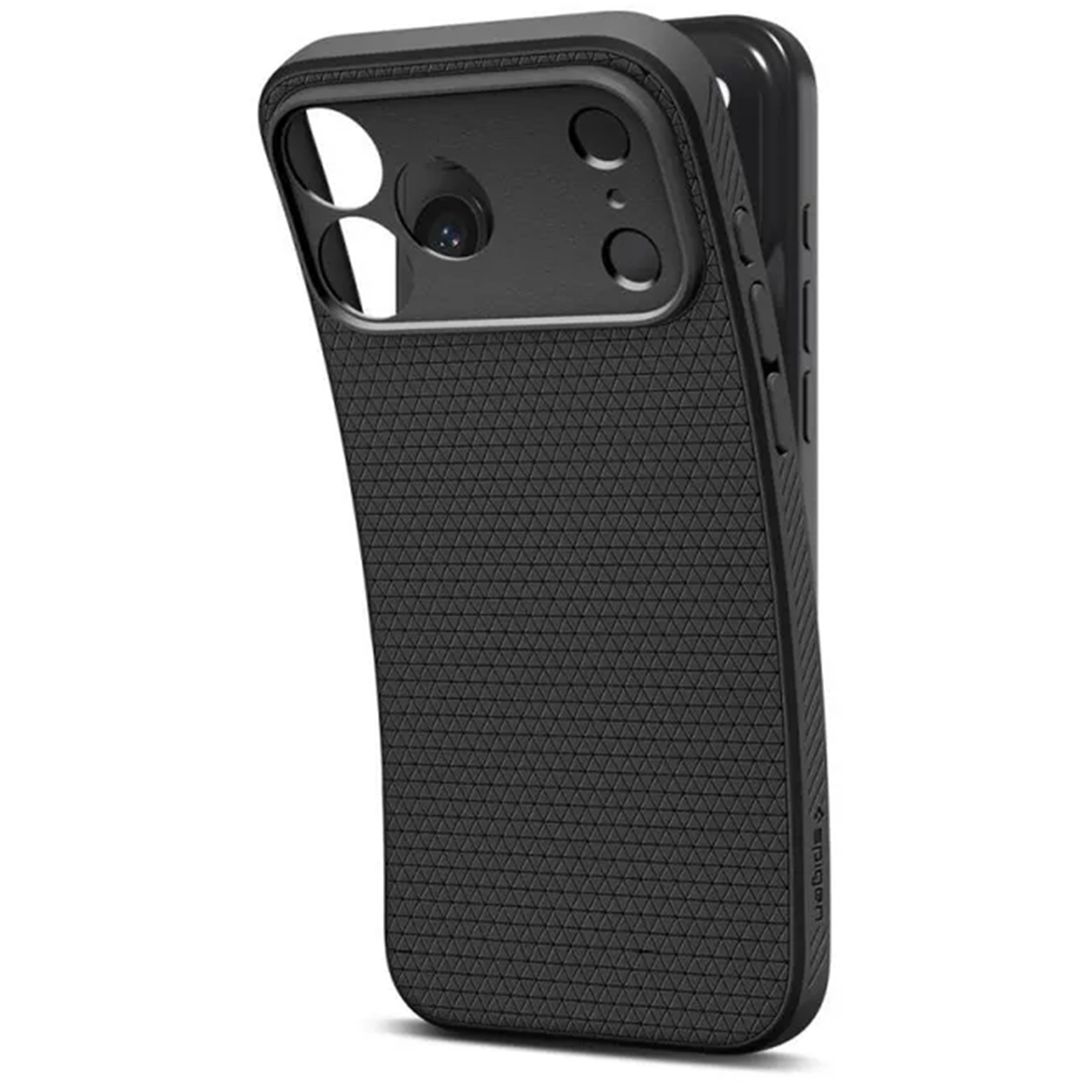 Spigen iPhone 17 Pro (6.3") Liquid Air Case - Matte Black Slim - Form-fitted - Lightweight - Premium Matt TPU Case - Easy Grip Design