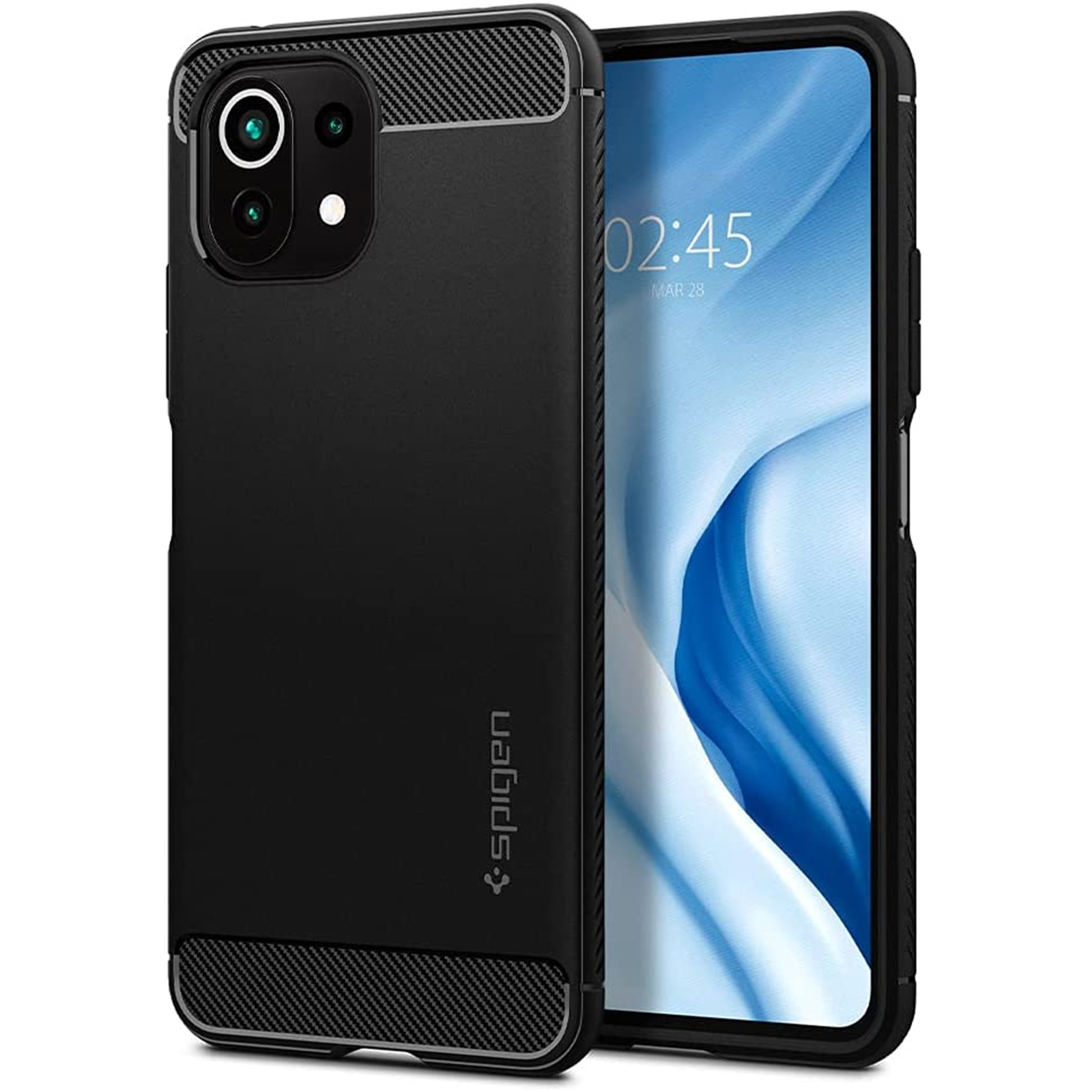 Buy the Spigen Xiaomi Mi 11 Lite 5G Rugged Armor Case, Black Durable