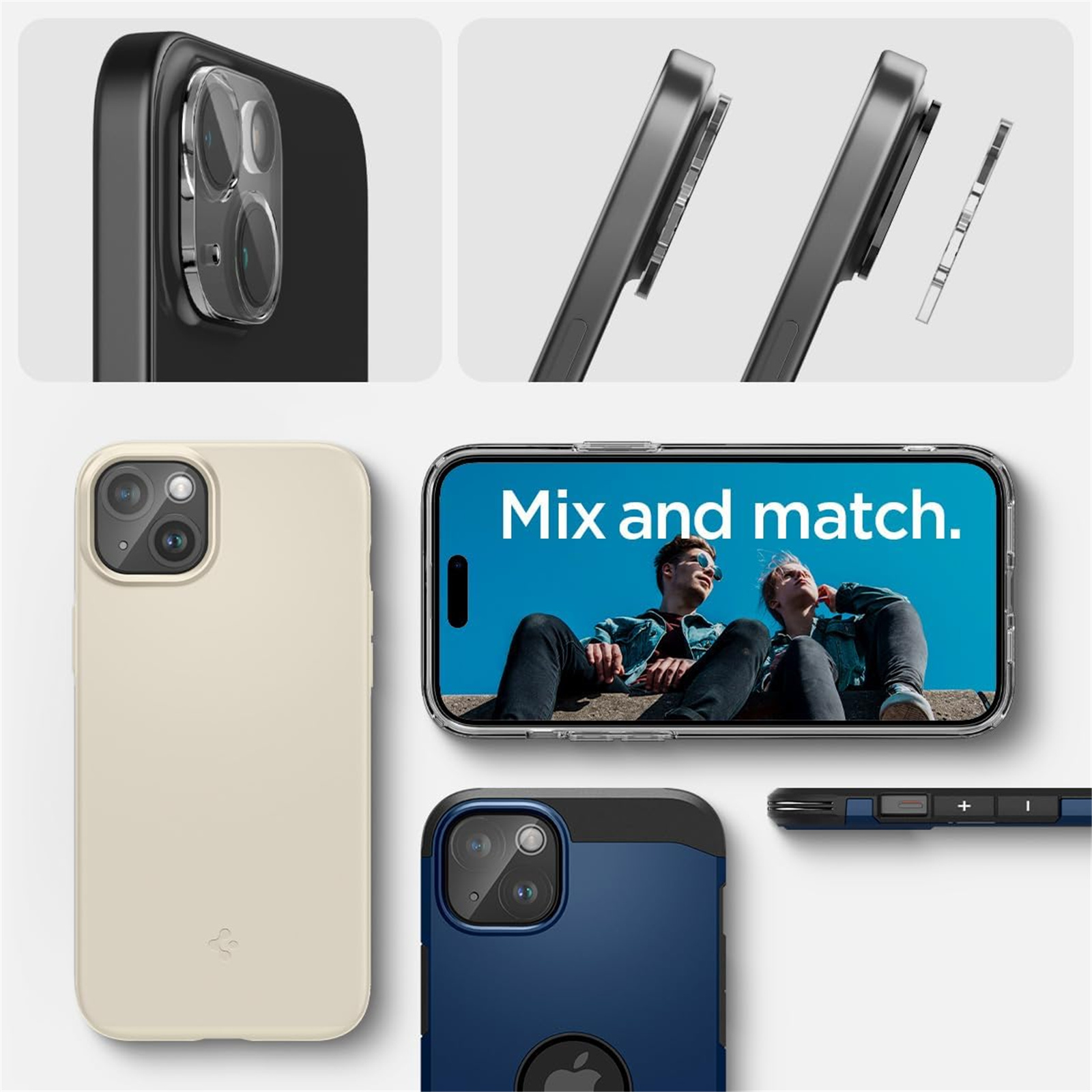 Buy the Spigen iPhone 15 15 Plus Camera Lens Premium Tempered