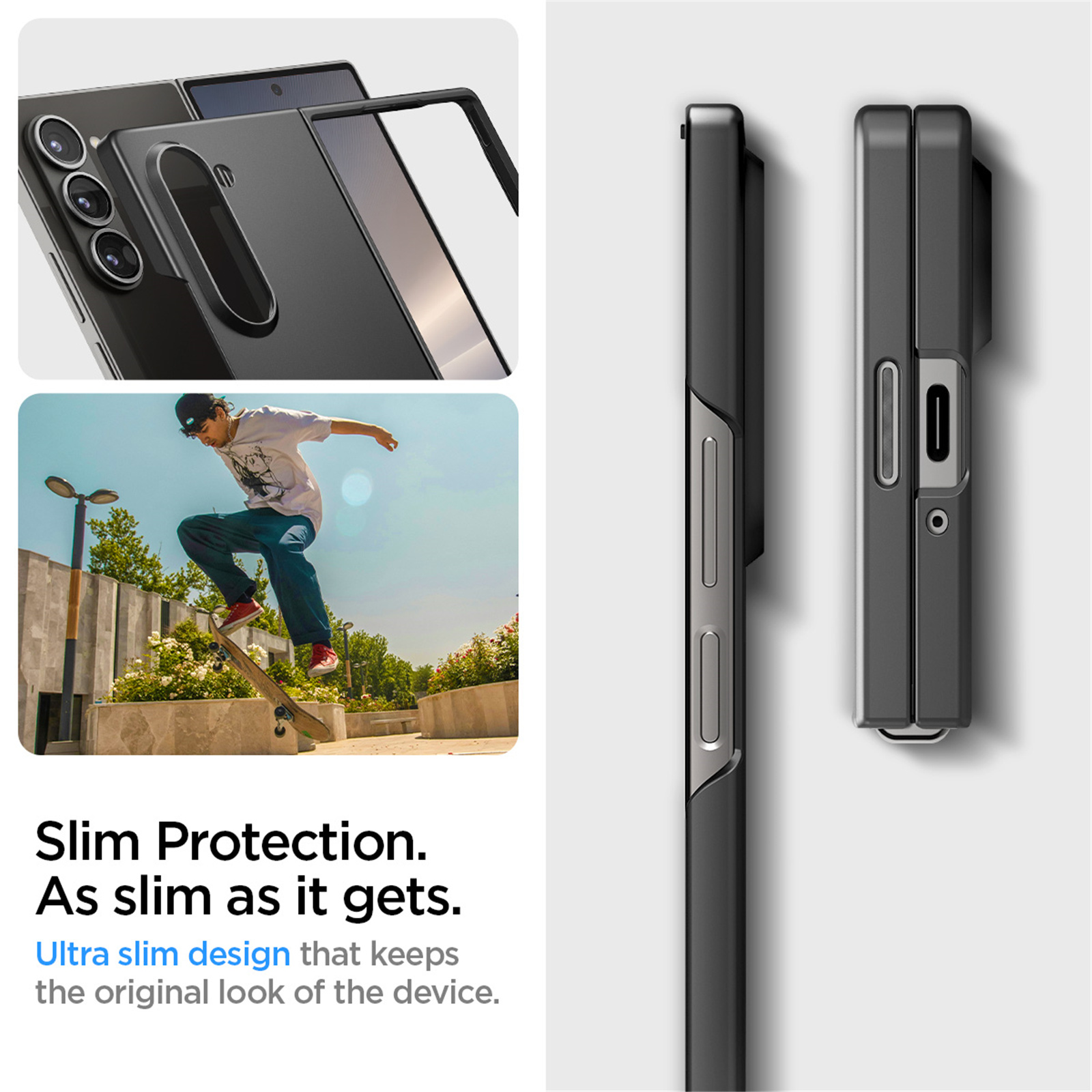 Buy the Spigen Galaxy Z Fold6 5G AirSkin Case Black ( ACS07816