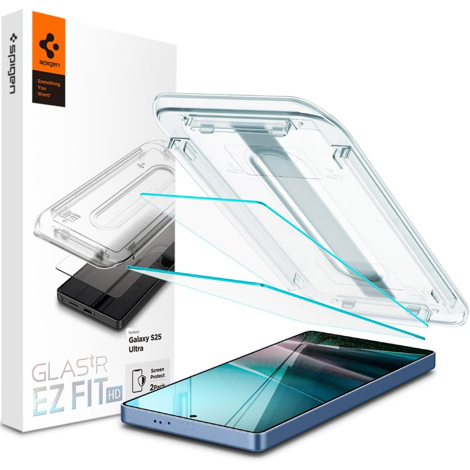 Buy the Spigen Galaxy S25 Ultra 5G Premium Tempered Glass Screen