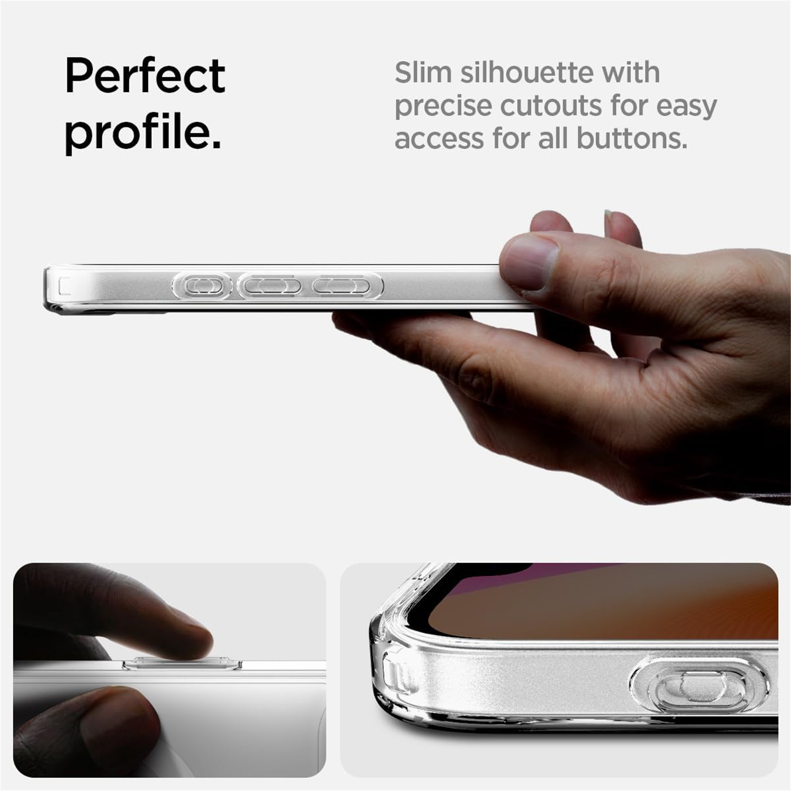Spigen iPhone 16e (6.1") Ultra Hybrid MagFit Armor Phone Case - Clear Drop-Tested Military Grade - MagSafe Compatible - Air Cushion Technology - Dual Layer Protection - MagSafe Compatible