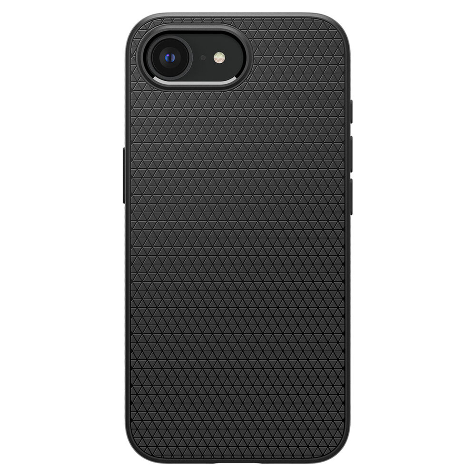 Spigen iPhone 16e (6.1") Liquid Air Case - Matte Black Slim - Form-Fitted - Lightweight - Premium Matt TPU Case - Easy Grip Design - ACS05037