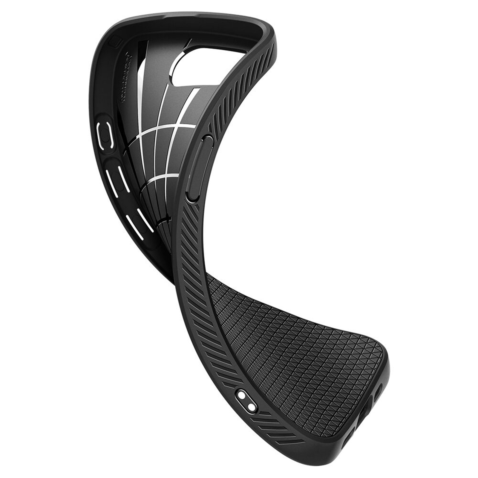 Spigen iPhone 16e (6.1") Liquid Air Case - Matte Black Slim - Form-Fitted - Lightweight - Premium Matt TPU Case - Easy Grip Design - ACS05037