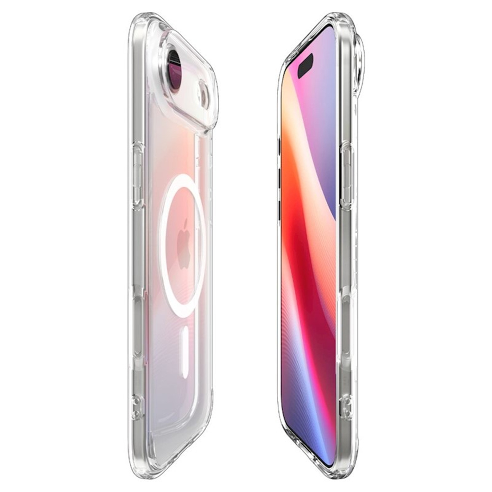 Spigen iPhone Air (6.5") Ultra Hybrid MagFit Case - Clear Compatible with Apple Magsafe Charging & Magsafe Accessories - Certified Military-Grade Protection - Clear Durable Back Panel + TP