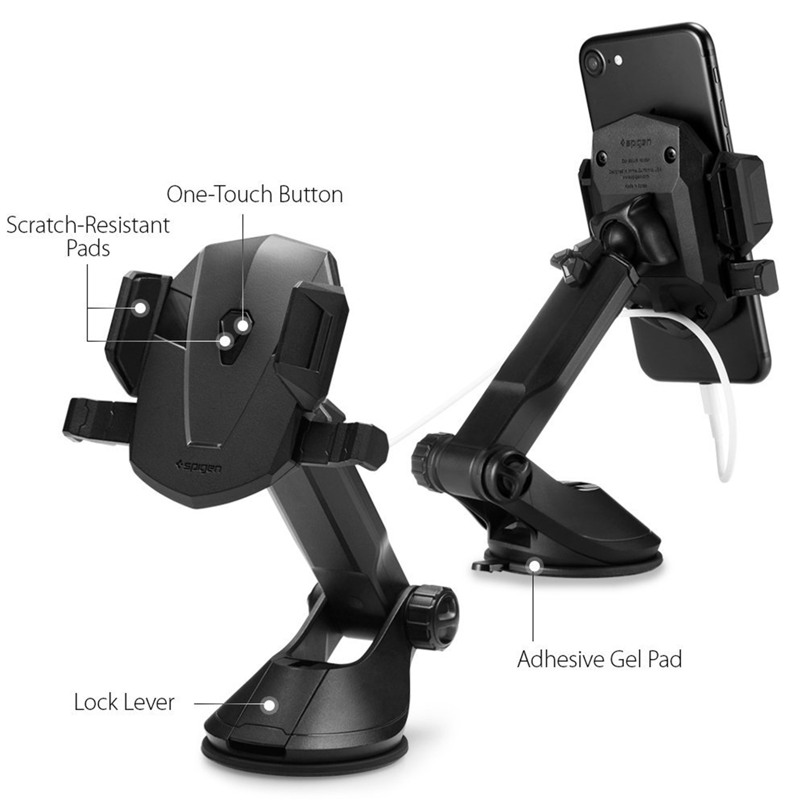 Buy the Spigen Windscreen/Dashboard Universal Premium Phone Car Mount