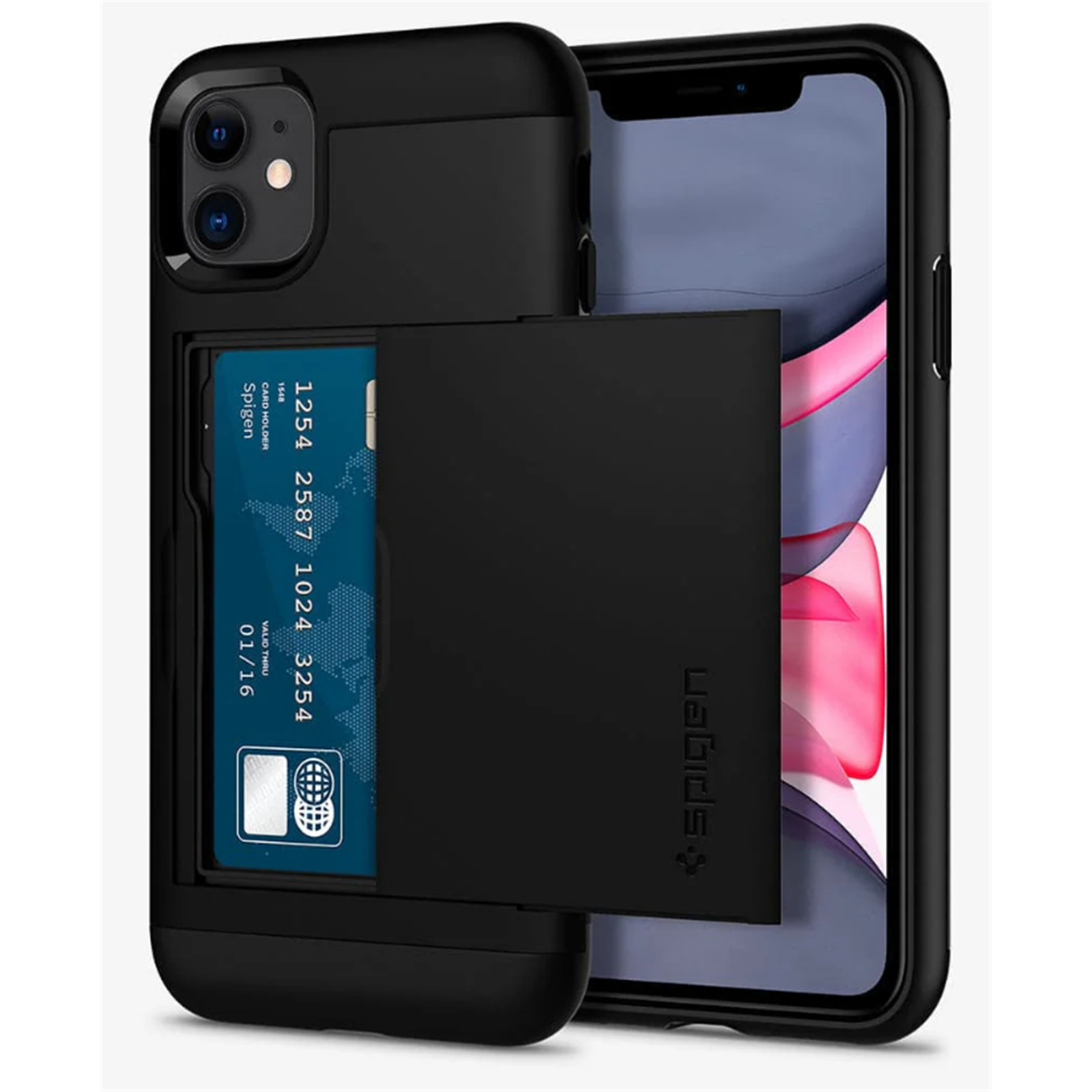 Buy the Spigen iPhone 11 (6.1") Slim Armor CS Case Black,Slim,Dual