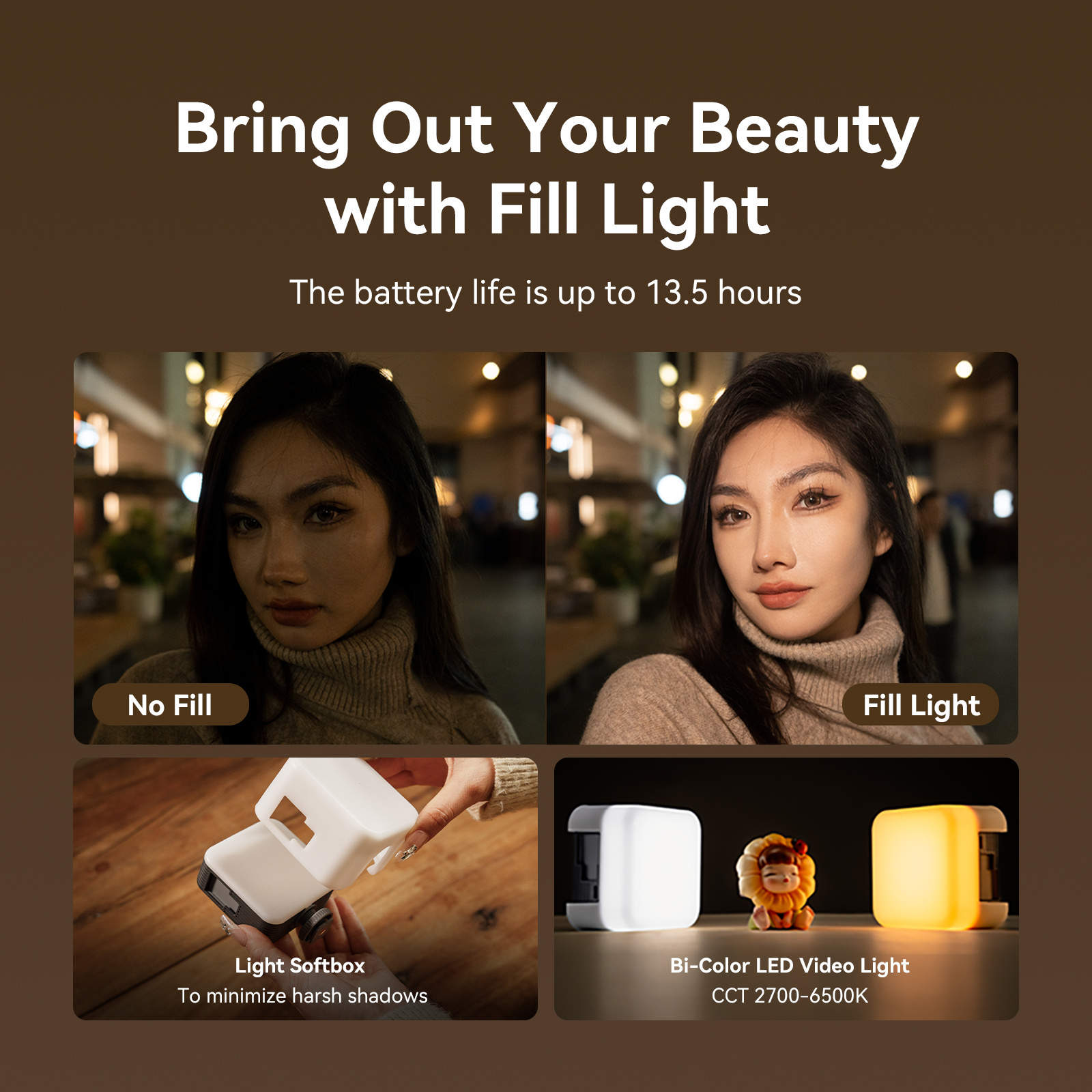 SmallRig Smartphone Vlog Tripod Kit VK-50 Advanced Version - Combines the functions of a tripod and selfie stick. Compact and portable