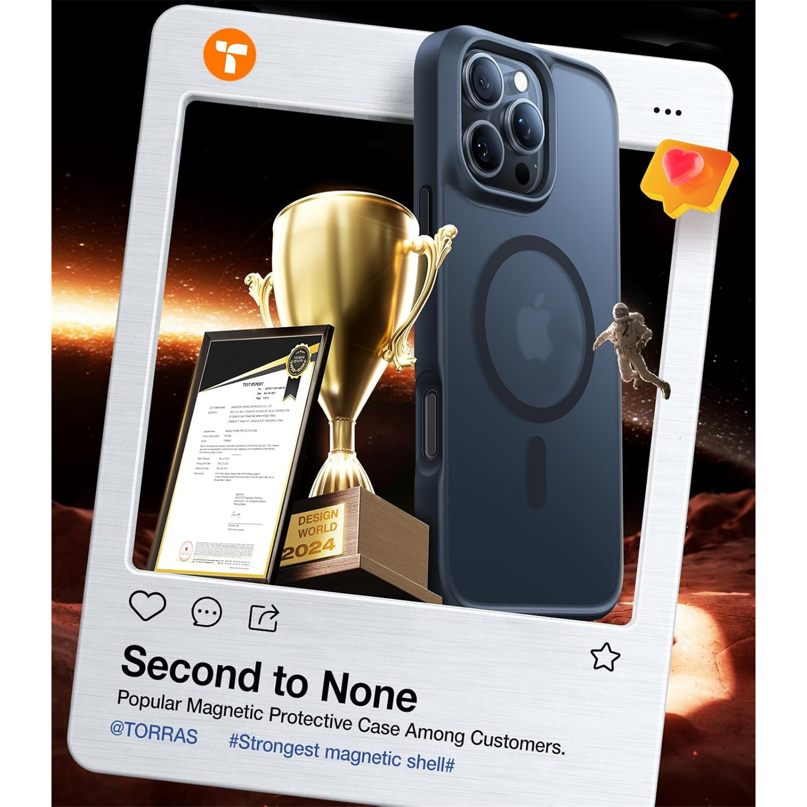 ★ブラック TORRAS iPhone 16 Pro Max MagSafe対 Amazon.com: TORRAS for iPhone 16 Pro Case Translucent Matte Black