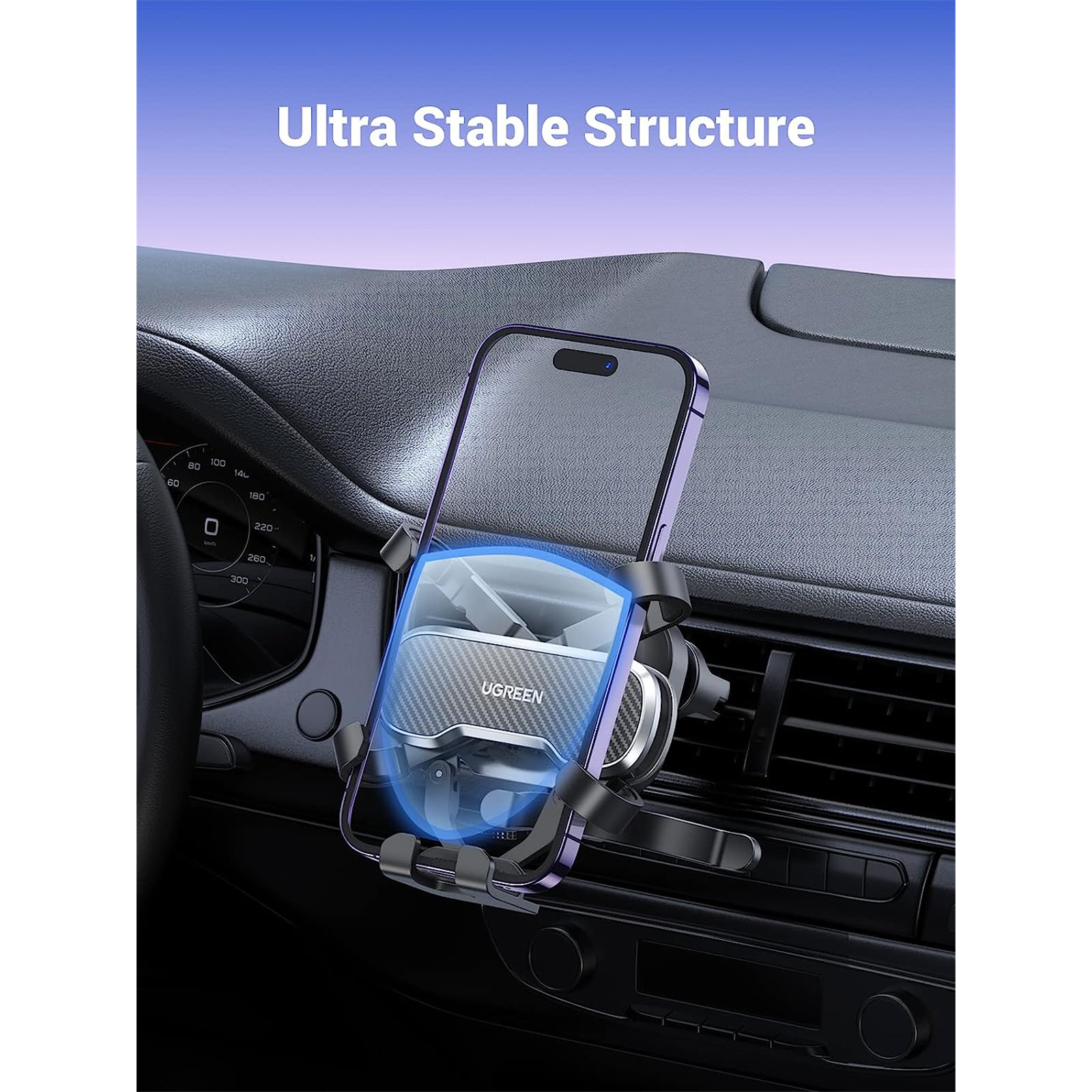 Buy the UGREEN LP228 Gravity Drive Air Vent Car Mount Phone Holder