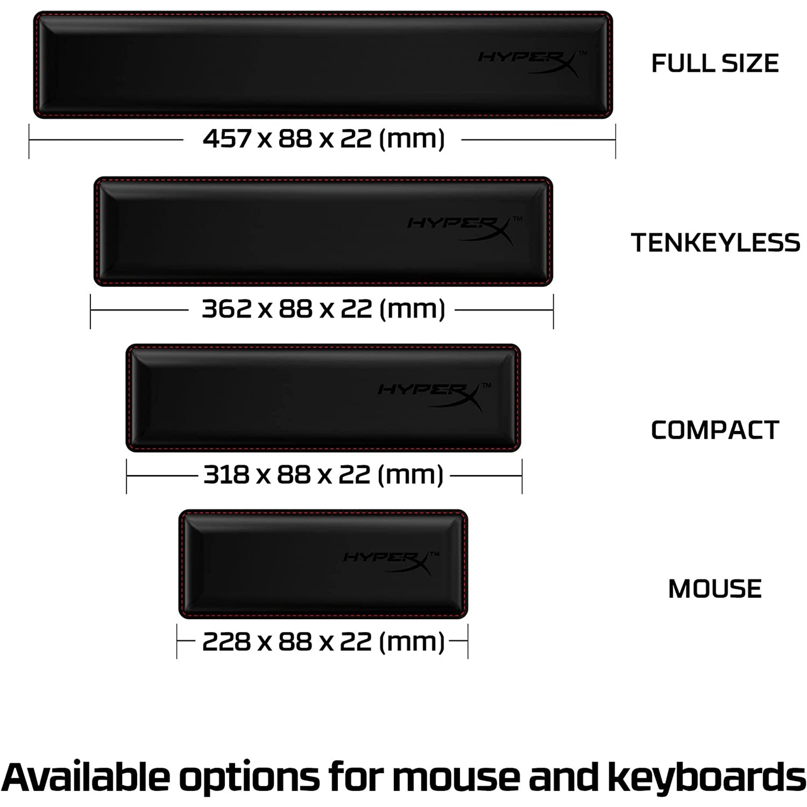 Buy the HyperX Wrist Rest For TKL For TKL Keyboard ( 4Z7X1AA ) online