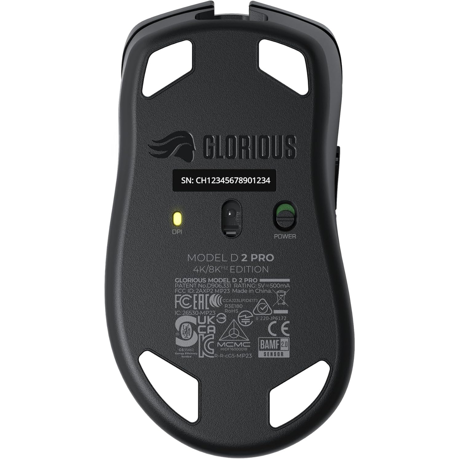 Glorious Model D 2 Pro 4K/8K Wireless Gaming Mouse - Black