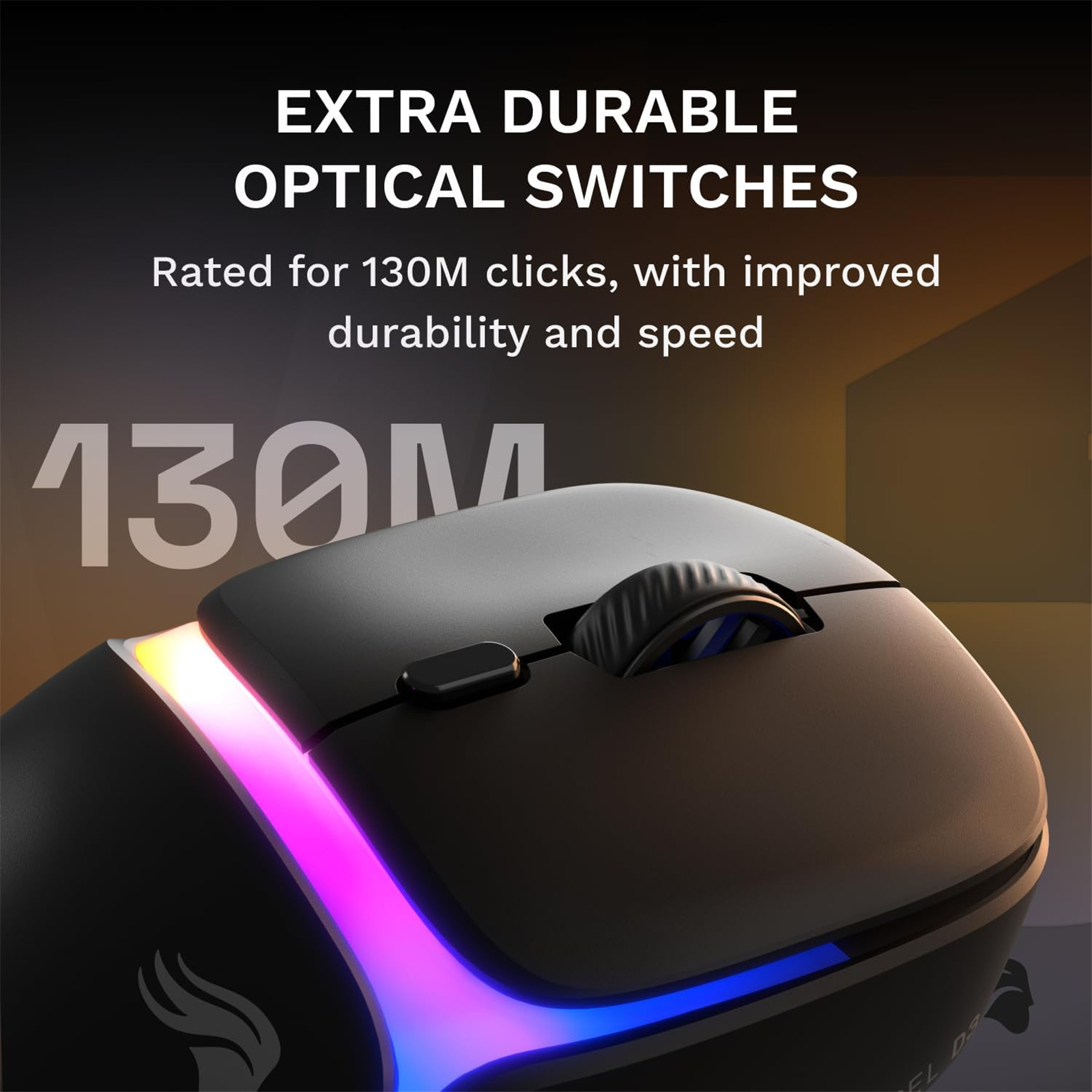 Glorious Model D 3 Wireless Gaming Mouse - Black