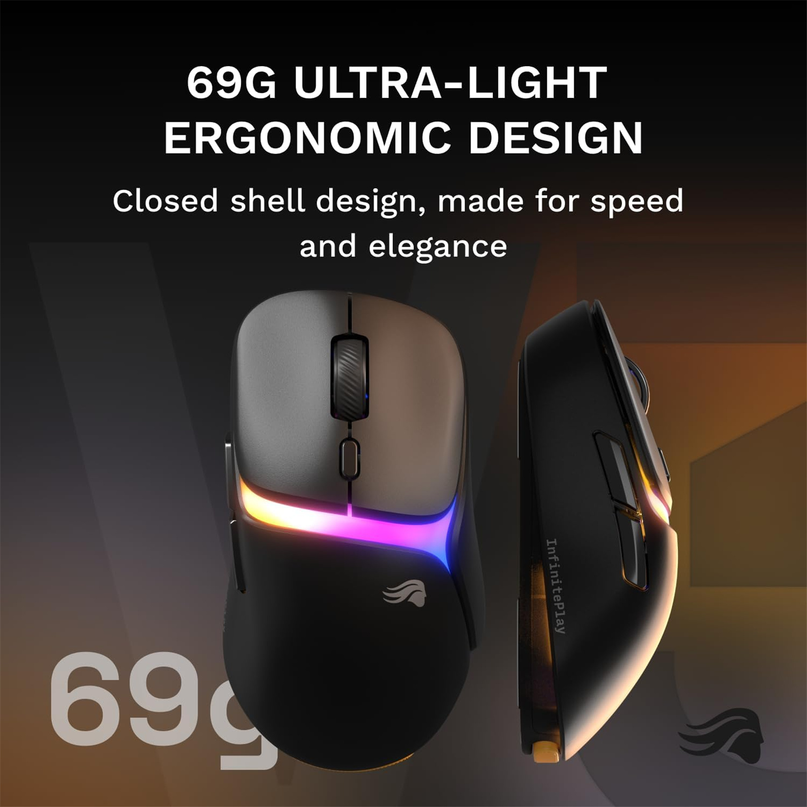 Glorious Model D 3 Wireless Gaming Mouse - Black