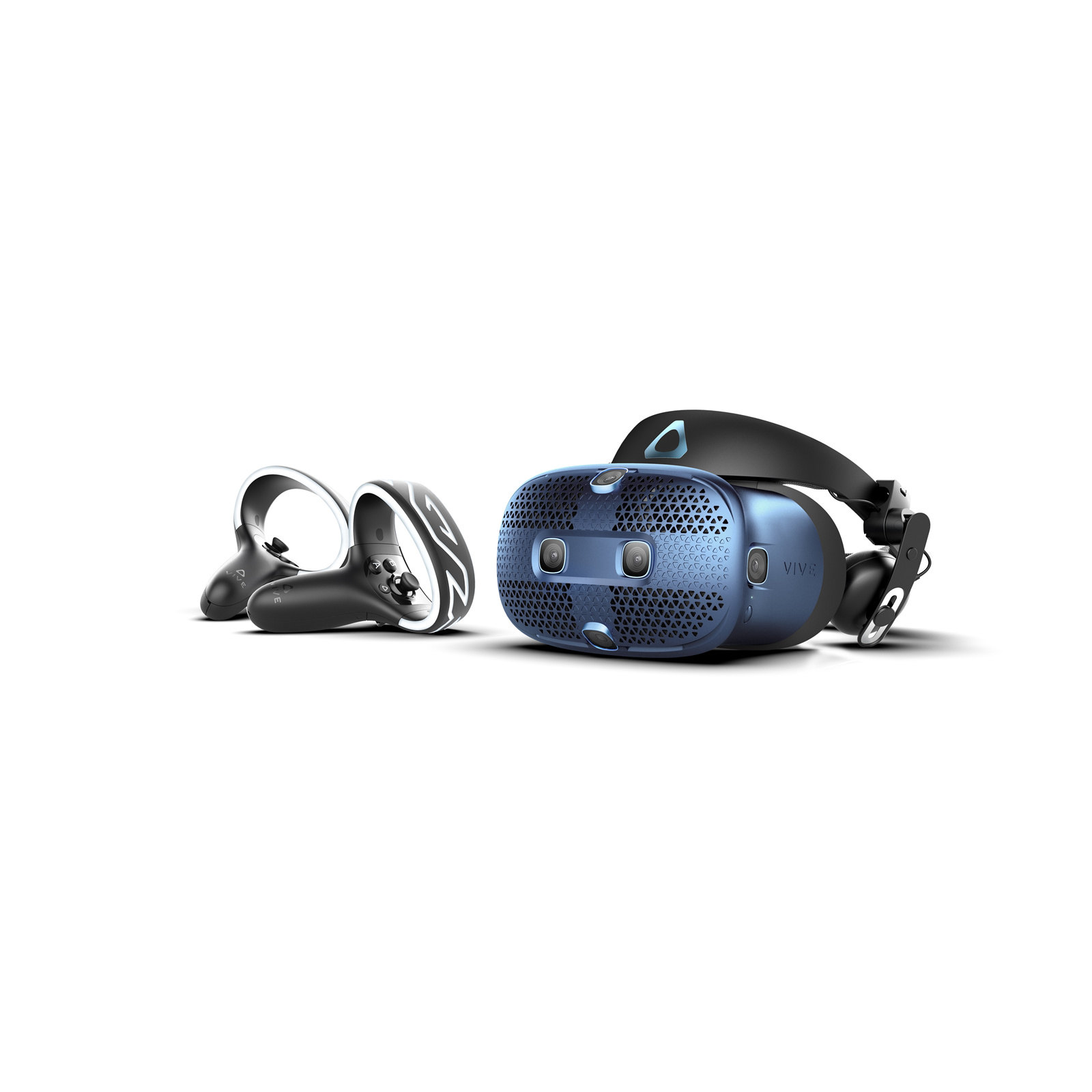 HTC VIVE Cosmos Virtual Reality Kit (Includes Headset Sets of Wireless  Controllers) 2880 x 1700 Total Resolution, 90Hz Refresh Rate,