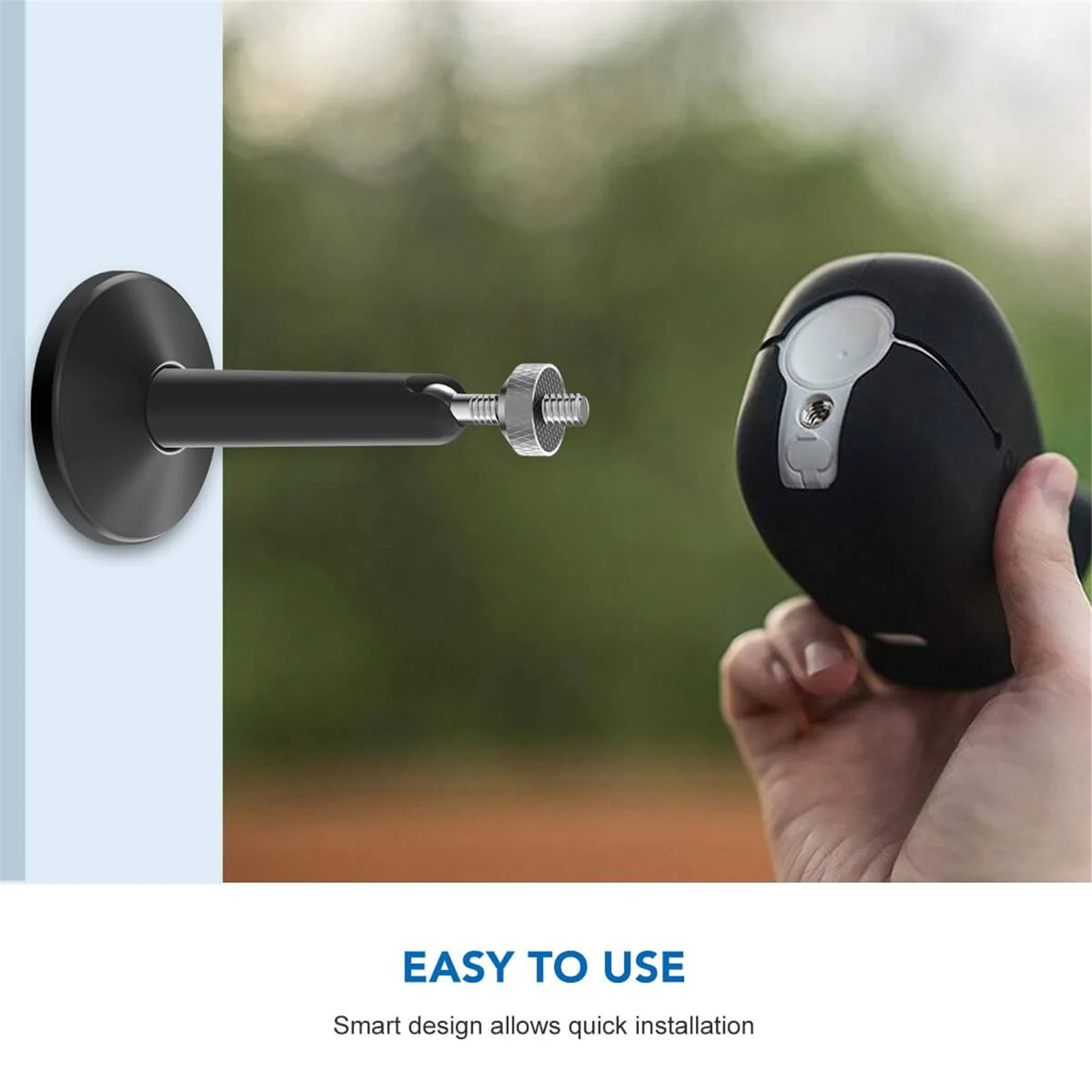 Kiwi Design For Universal Cameras and Sensor Stylish Metal Wall Mount Bracket White Colour Outdoor/Indoor Camera Bracket, Fits Ring, eufy, Wyze, Arlo Cameras and VR Rift Sensor, Vive/Valve Index Base Station, Enhanced Support, (2 Pack)