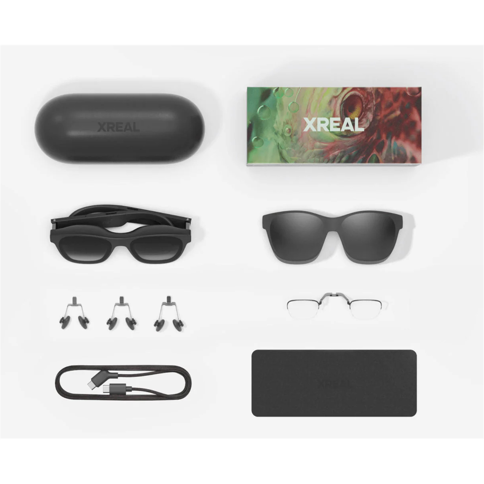 Xreal Air 2 Pro AR Gleasses, Equipped native 3 Dof, 46 Degree FOV, Latest 0.55 Micro-OLED Panel from SONY, Up to 120Hz (2D mode 120 Hz, 3D mode 90Hz) 1920*1080 Pixels Per eye, Unit-based Colour Calibration. 75g