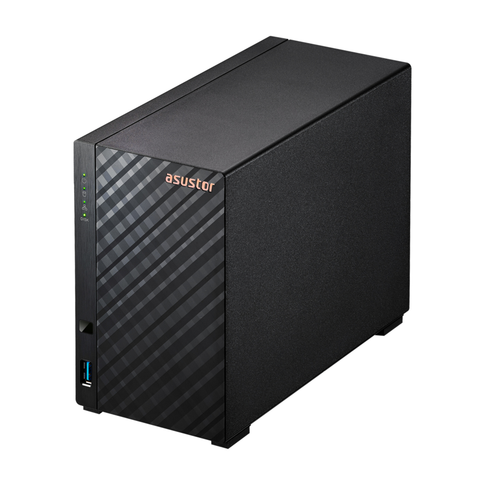 Asustor Drivestor 2 Lite AS1102TL 2-Bay NAS, Quad Core 1.7 GHz, 1GB RAM, 1x GbE LAN, 2x USB, 3 Years Warranty, Come With 4 Free Camera Licenses (12 Licenses Max)