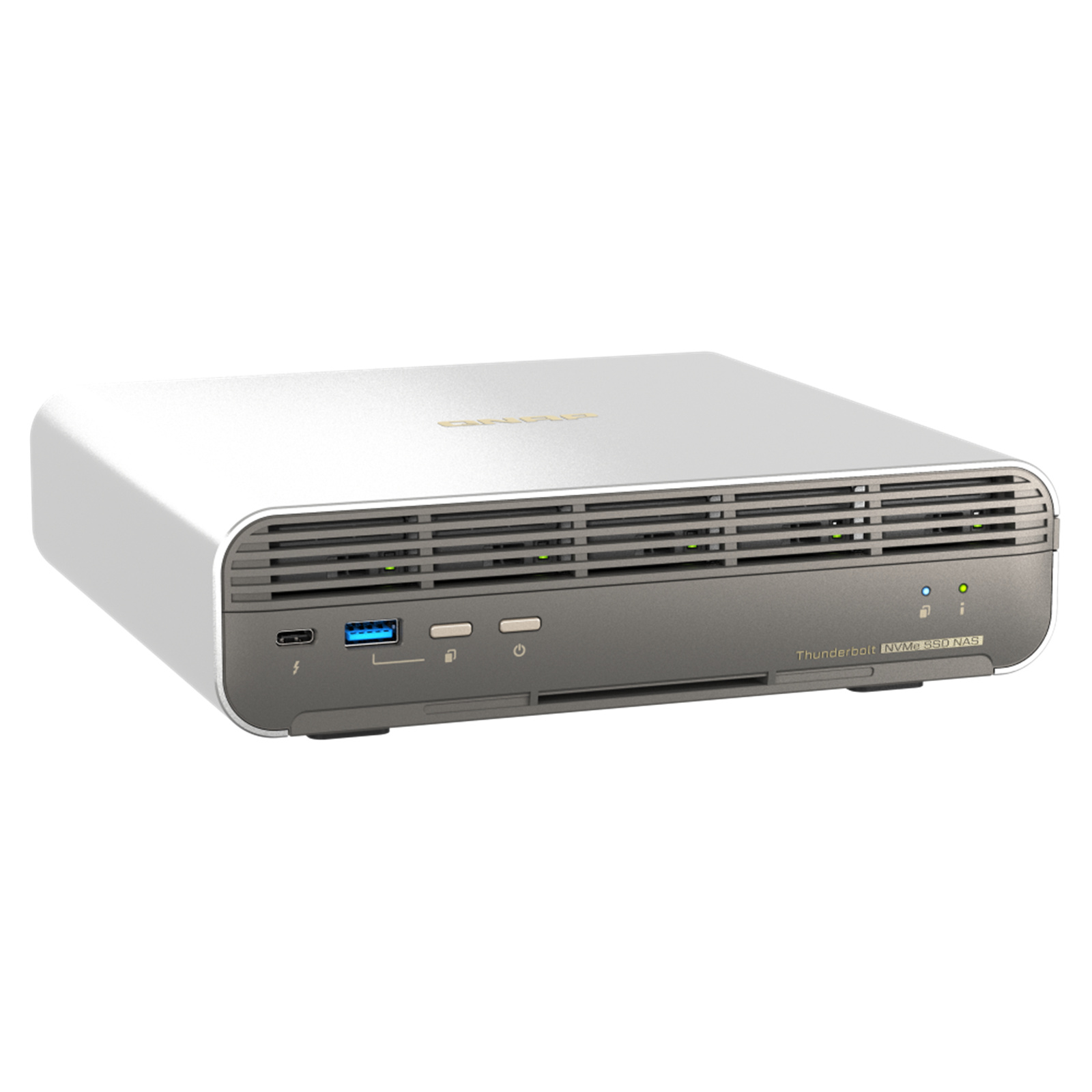 QNAP TBS-h574TX-i5-16G Thunderbolt 5-Bay Compac Flash NAS Book, Intel i5 12  Core/ 16 Threads, 16GB Memory, 5x 1x 1x 10GbE, 2x