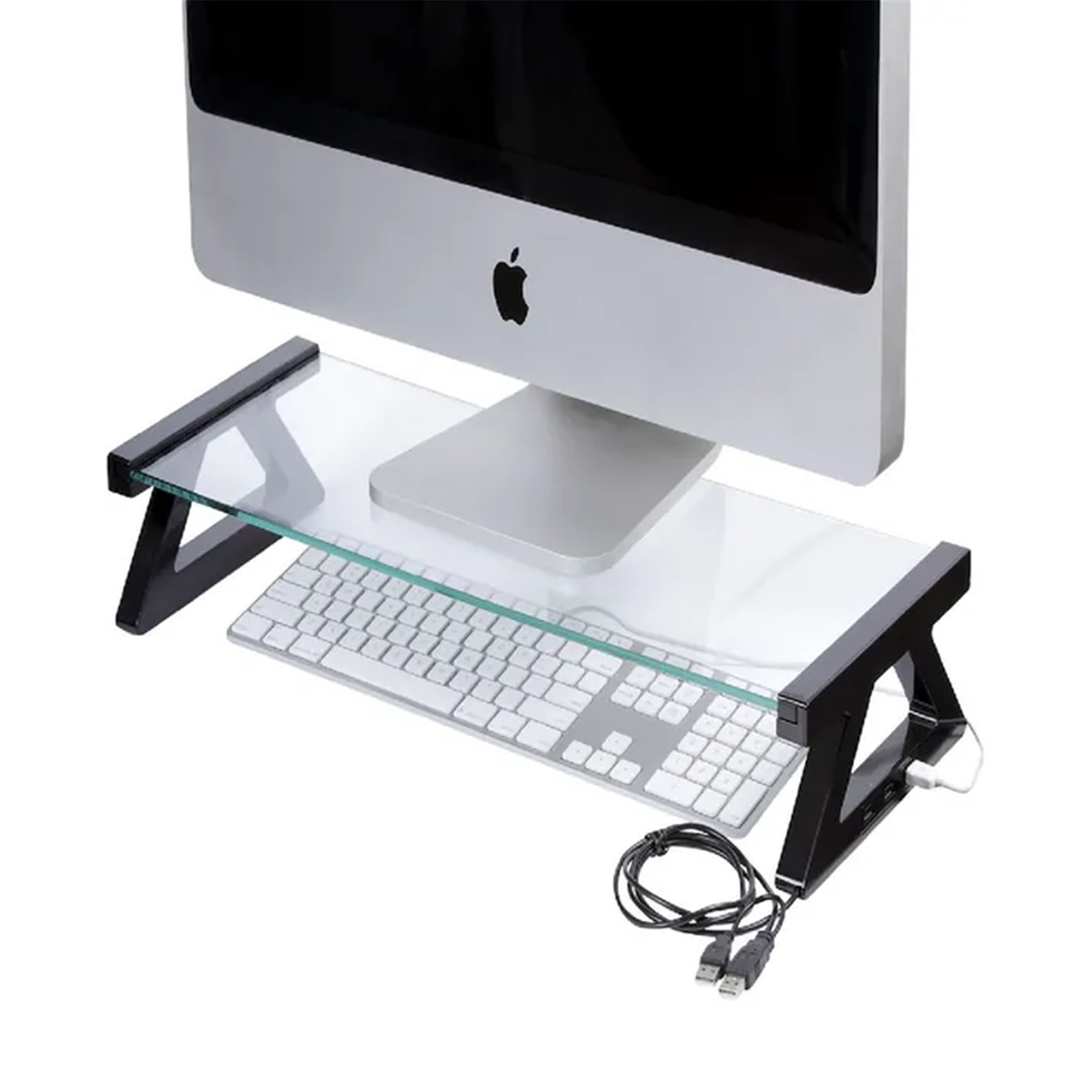 Buy the Kensington K55320AU KTG GLASS MONITOR STAND WITH USB HUB