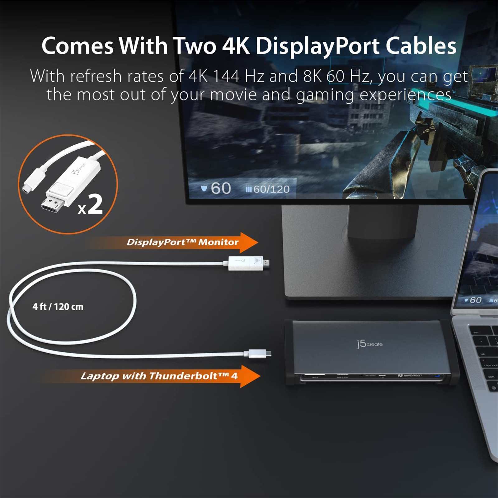 Buy the J5create 8K Thunderbolt 4 Docking Station ( JTD562 ) online