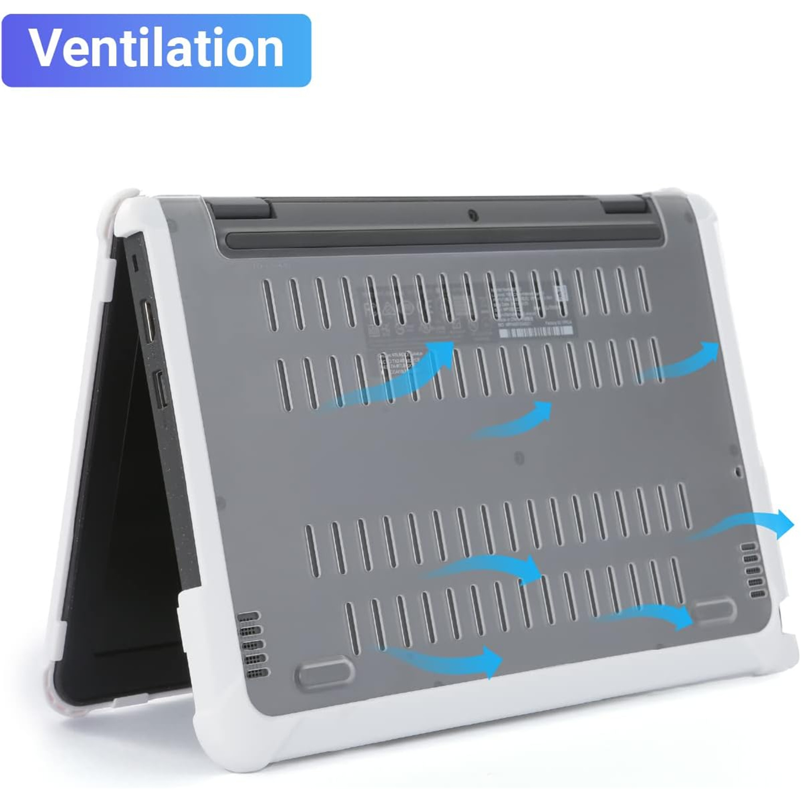 Mcover Hybrid Case for 11.6" Lenovo 100E Gen3 300E Gen3 500E Gen3 - Black for NBKLEN86730 82V00000AU