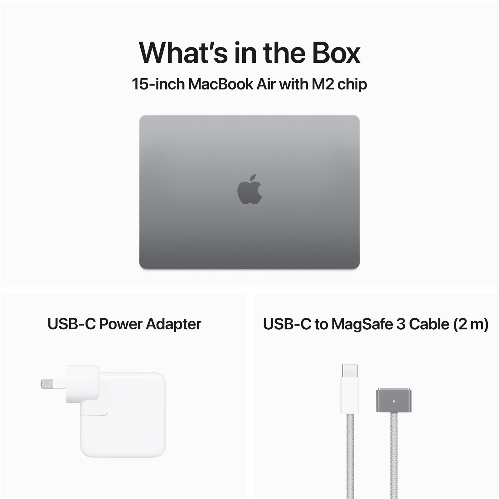 Apple Macbook Air 15" Laptop with M2 Chip - Space Grey 24GB Unified Memory - 1TB SSD - 8-Core CPU - 10-Core GPU - 16-Core Neural Engine - 15.3 Inch Liquid Retina Display with TrueTone - 35W Dual USB-C Charger
