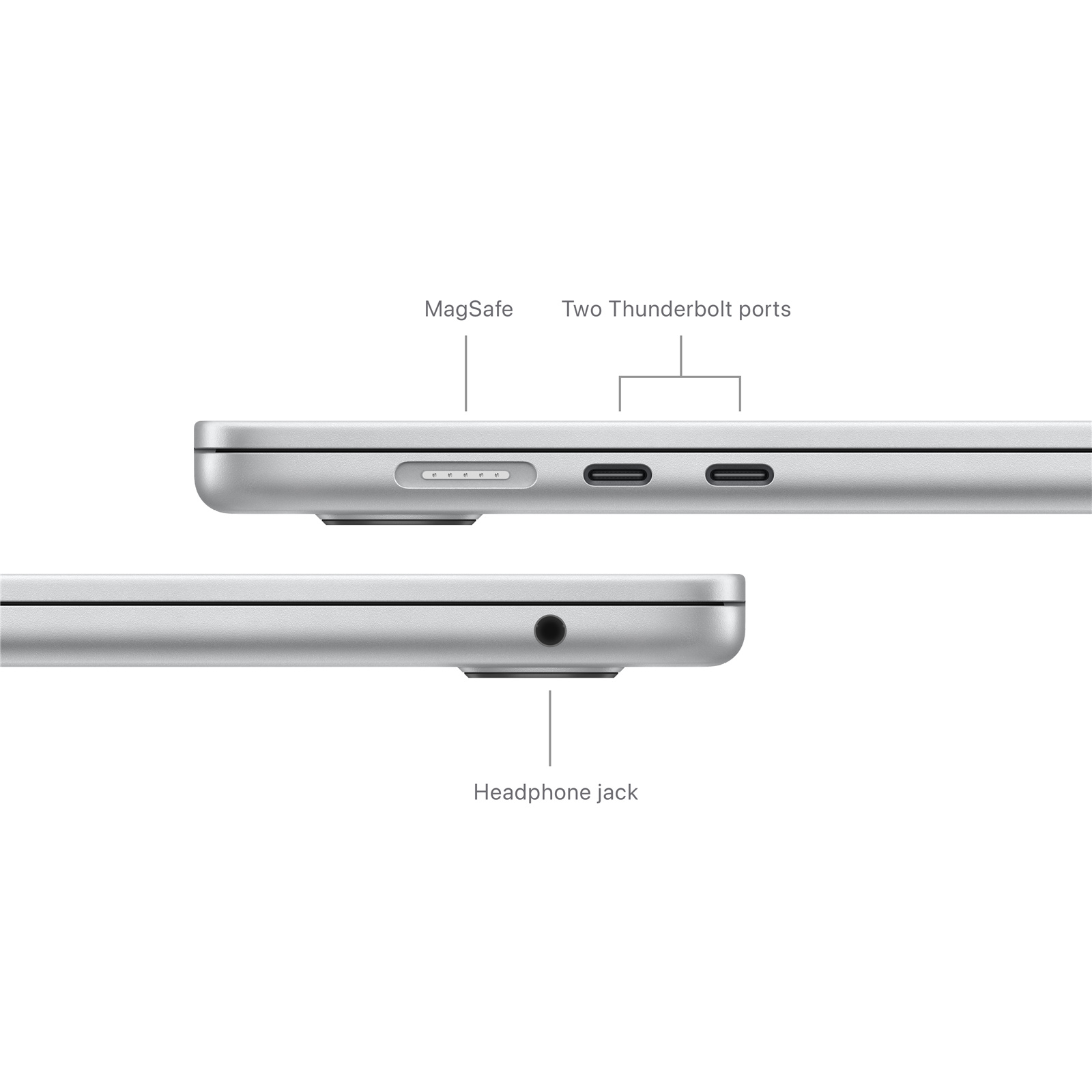 Apple MacBook Air 15" Laptop with M3 Chip - Silver 16GB Unified Memory - 512GB SSD - 8-Core CPU - 10-Core GPU - 16-Core Neural Engine - 15.3 Inch Liquid Retina Display with TrueTone - 35W Dual USB-C Charger