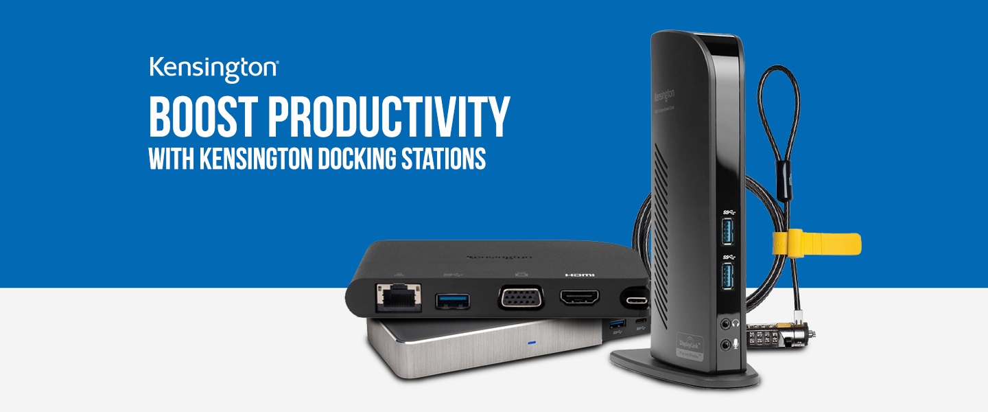Boost Productivity with Kensington Docking Stations Hardwired