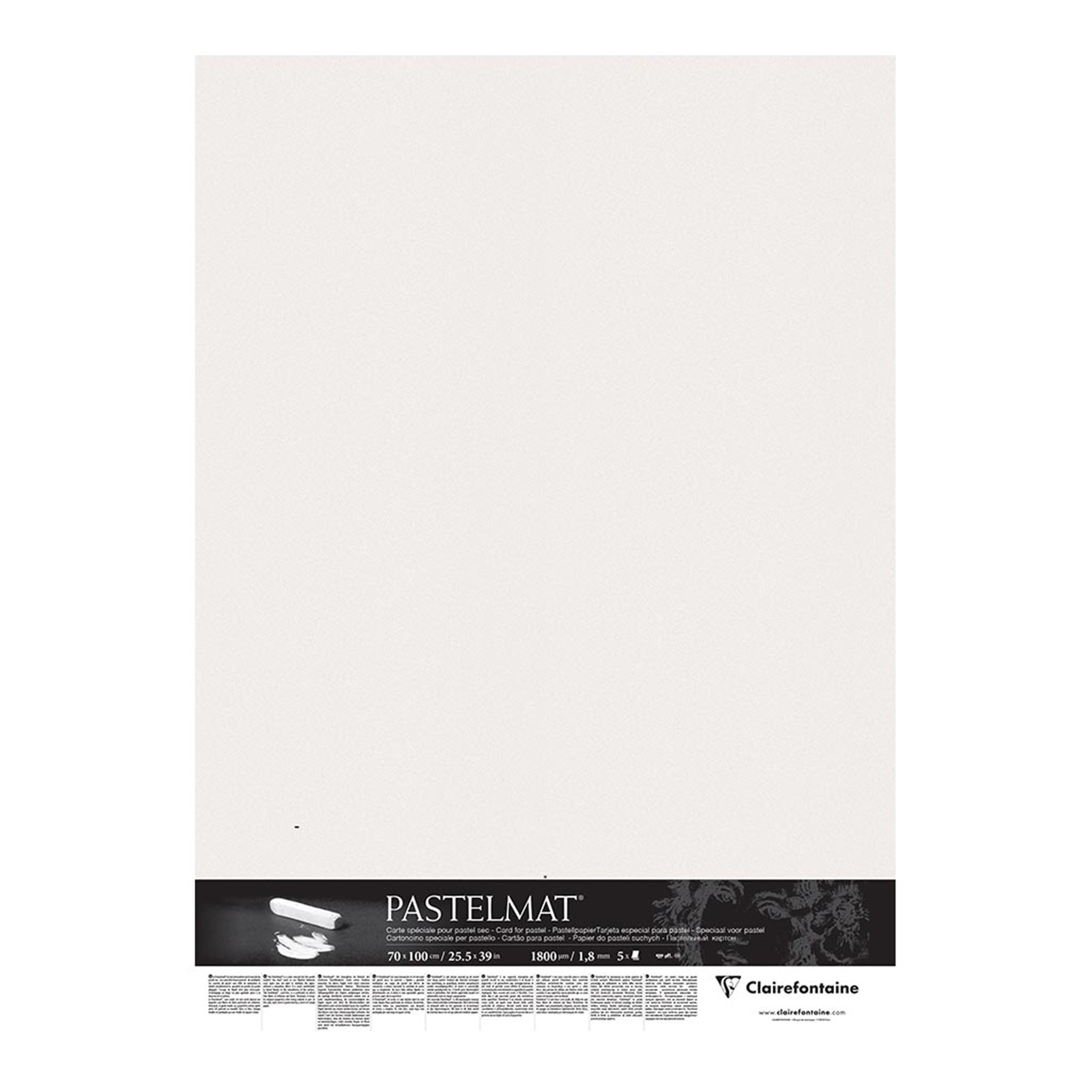 Buy the Clairefontaine 396010C Pastelmat Mount Board 70x100cm White ...