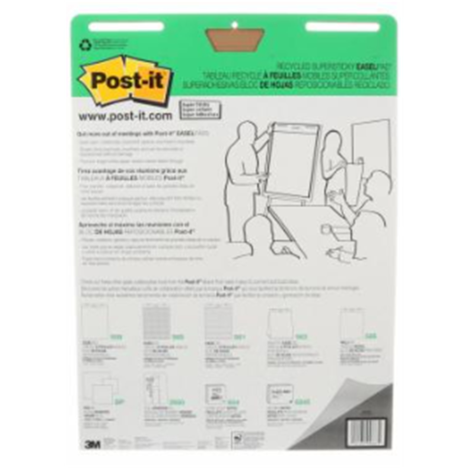 Buy the 3M 70005239507 Postit Recycled Easel Pad 559RP 635x762mm