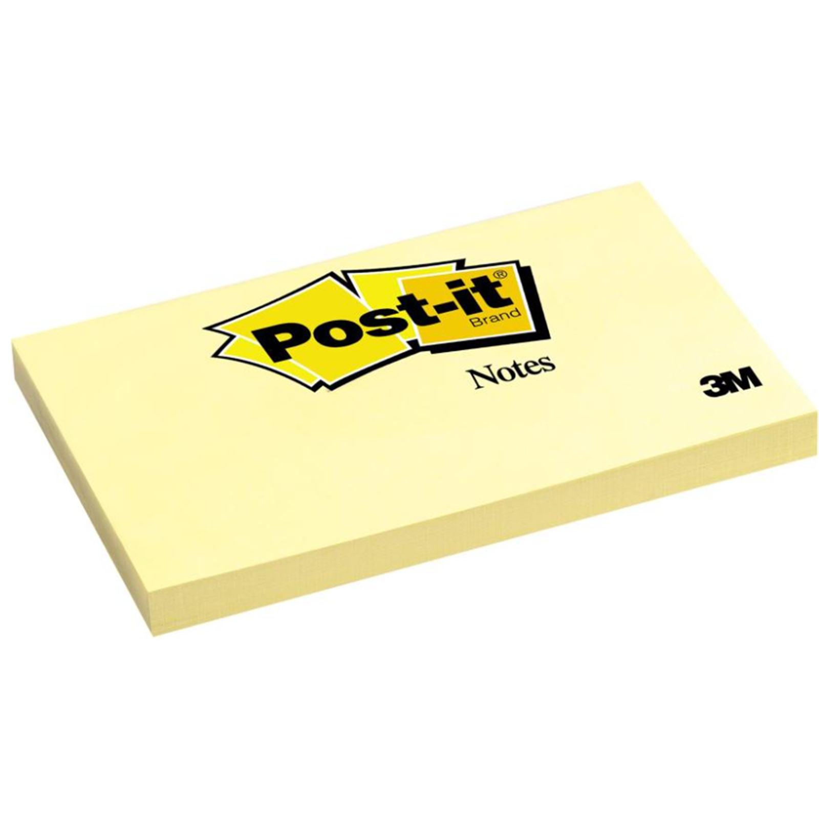 Buy the 3M Postit Notes Yellow 655Y 76mm x 127mm 100 Sheet Pads