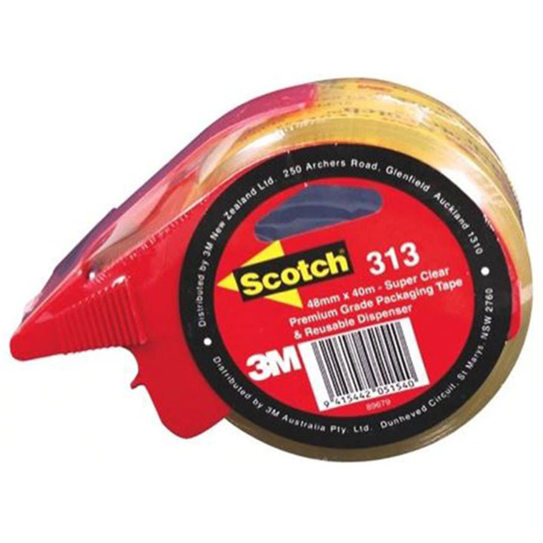 Buy the 3M Scotch Sealing Tape 313 48mm x 40m Super Clear Hangsell