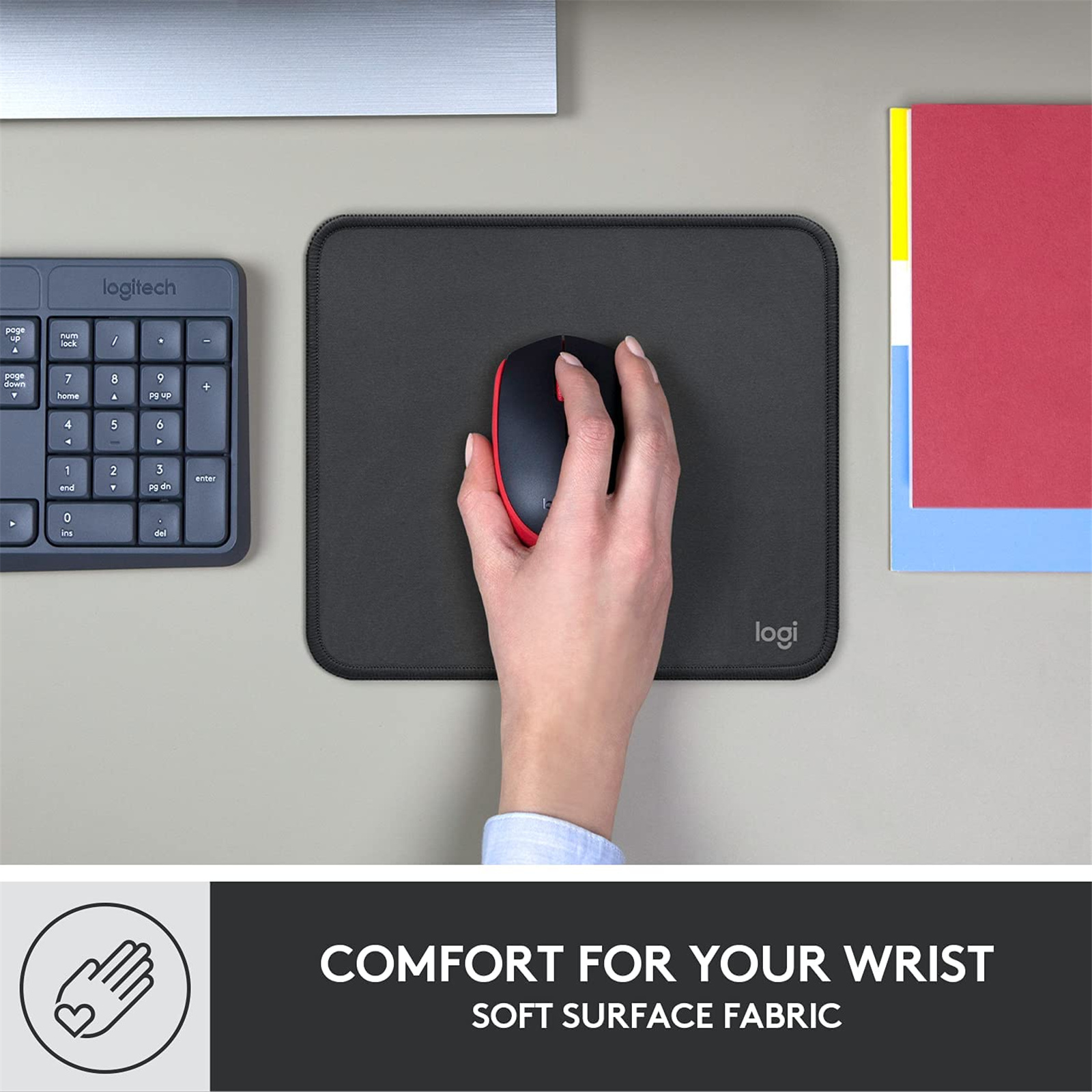 Logitech Studio Series Mouse Pad - Graphite