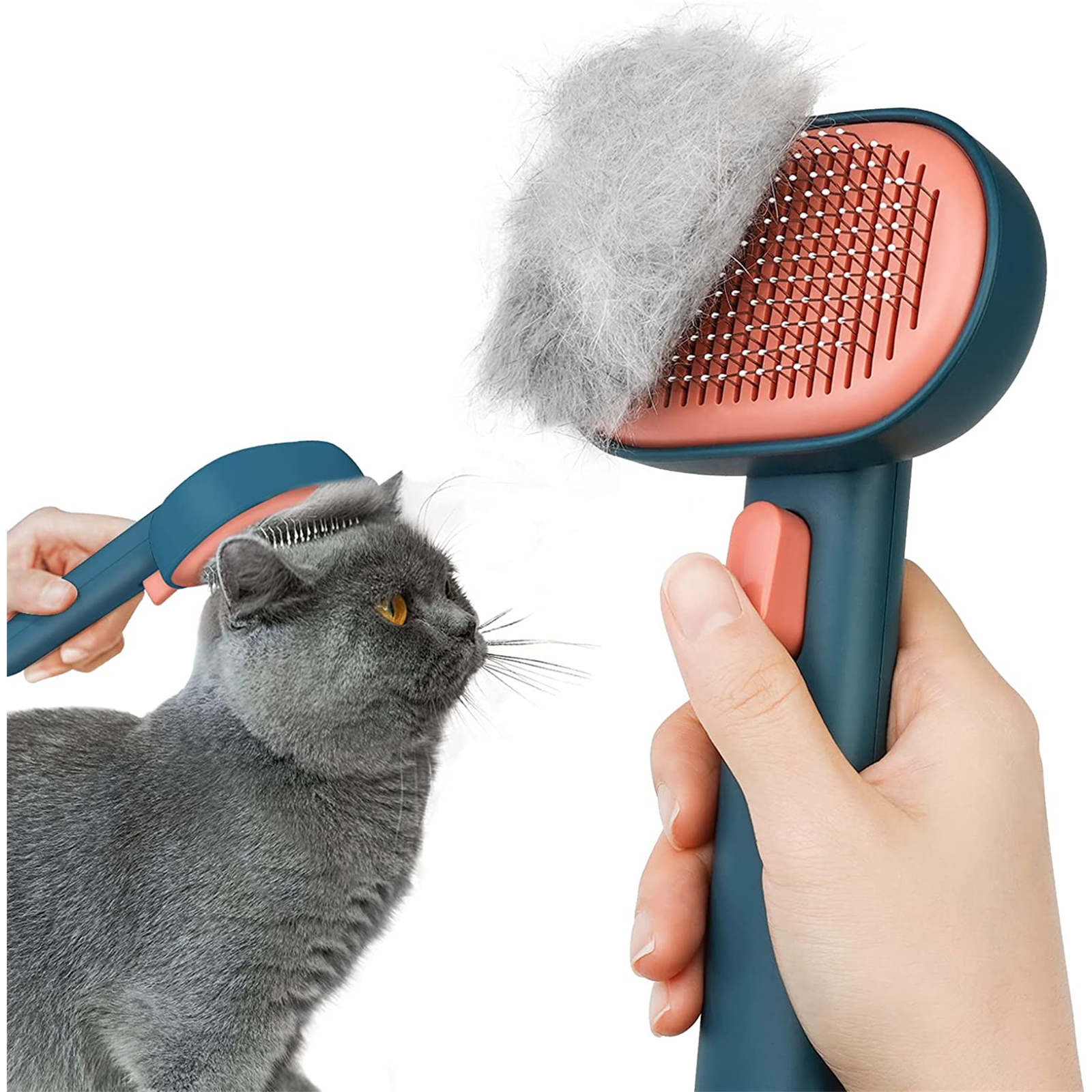 Buy the Aumuca Cat Brush for Shedding (Green) Cat Brushes for Indoor