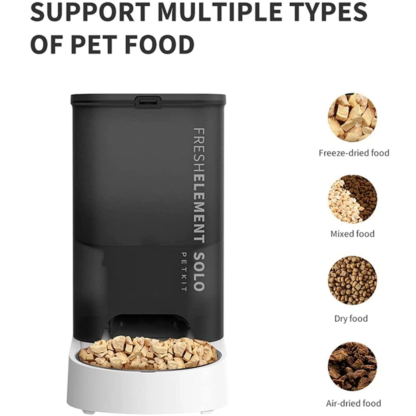 Buy the Petkit Fresh Element SOLO Smart Pet Feeder (Dark Grey