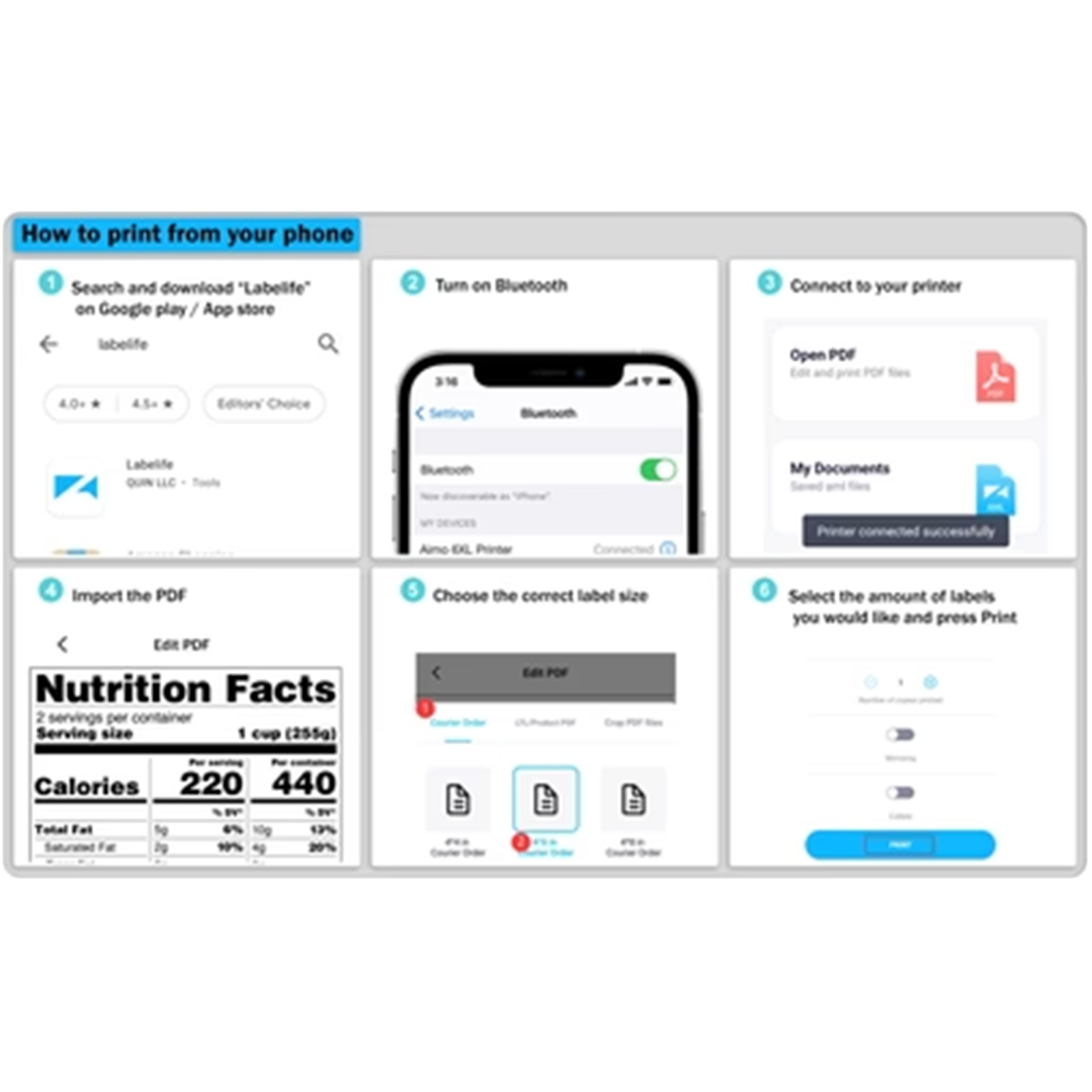 Aimo 6XL Thermal Label Printer