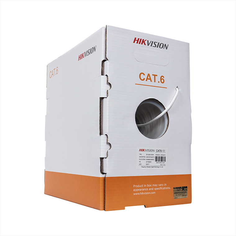 Buy the HIKVISION 305m Cat6 UTP Solid Networking Cable Roll, Orange