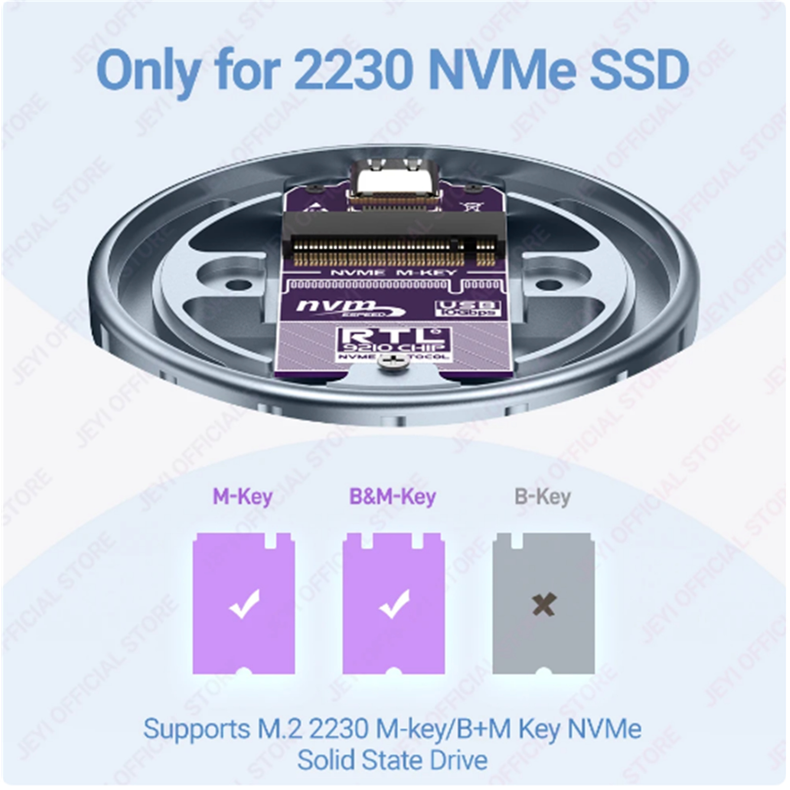 Buy the JEYI Magnetic 2230 NVMe SSD Enclosure with Magsafe USB