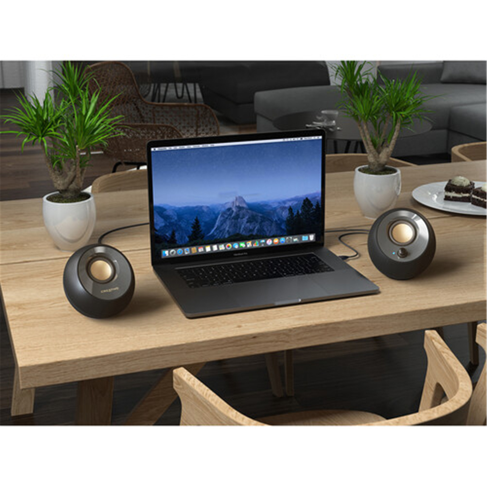 Buy the Creative Pebble V2 USB Type-C Powered Desktop Speakers - Black (  51MF1695AA000 ) online 