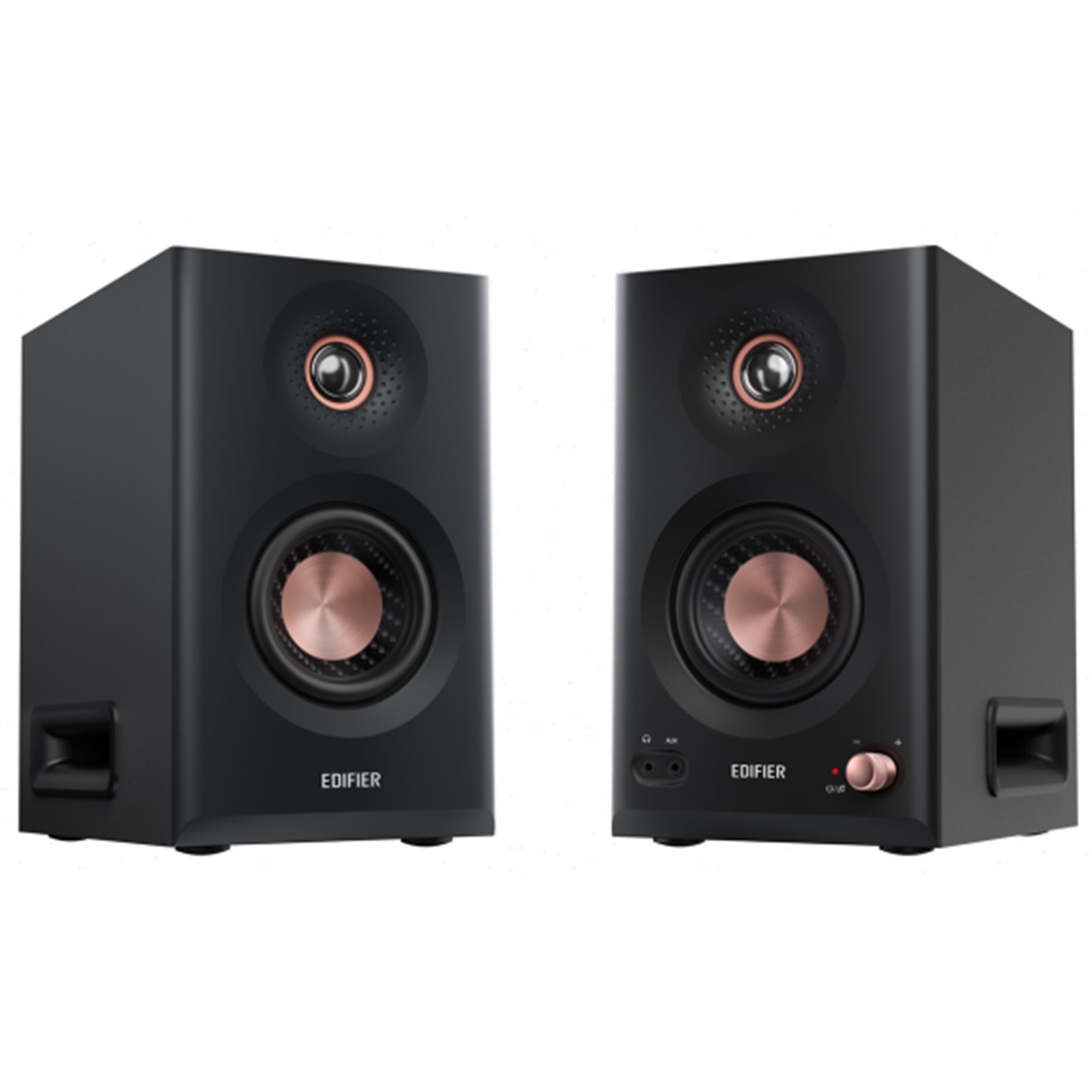 Edifier MR5 5" 3-Way Powered Near Field Studio Monitor Speakers with Bluetooth 6.0 - Black 110W RMS - 101dB Peak SPL - Flat response 46Hz-40kHz - Room Acoustic Compensation - Hi Res Audio Certified - Balanced XLR + TRS + RCA + AUX inputs